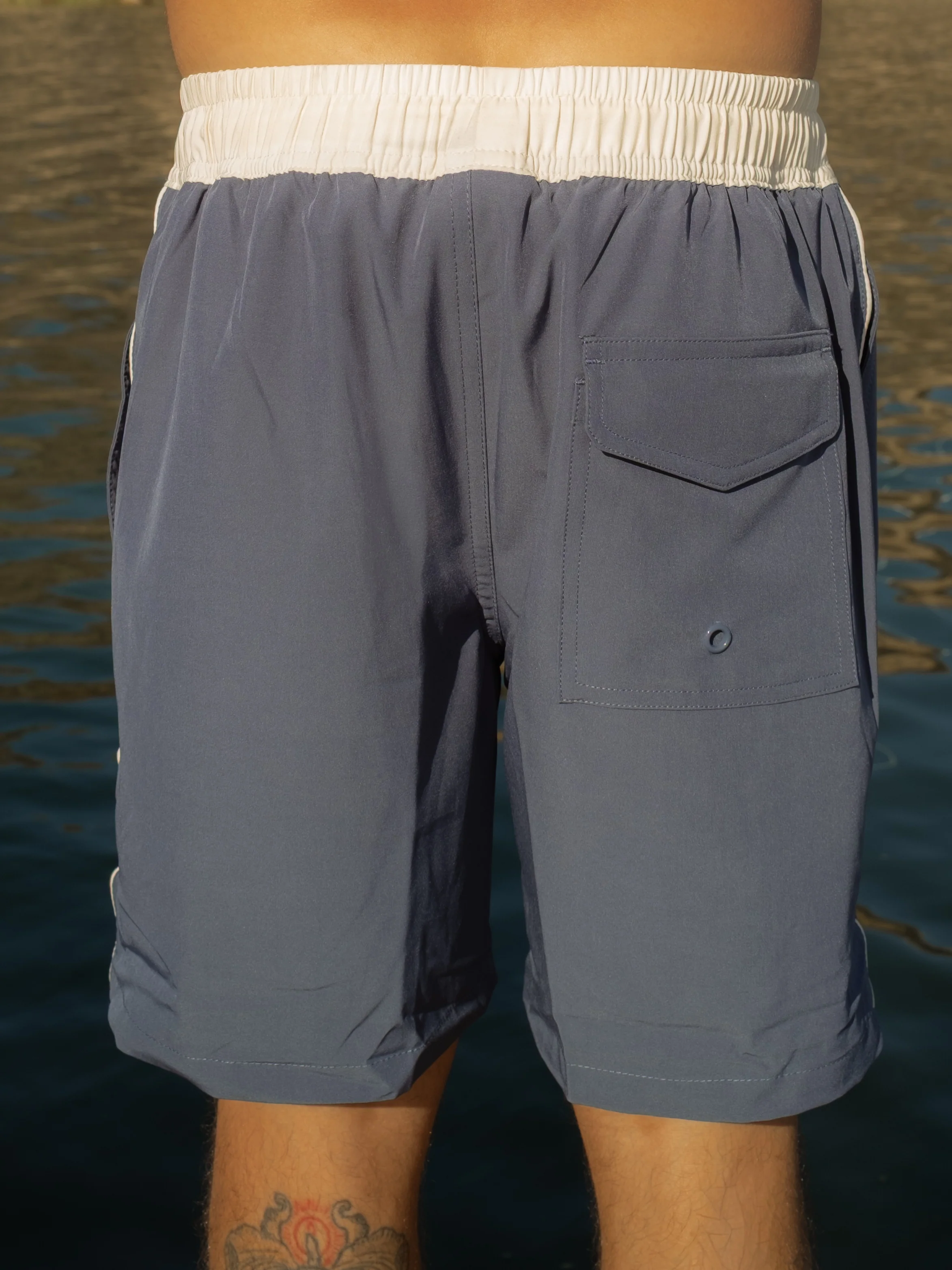 Danielle Brown Matt 15" Boardshorts - Blue - Image 2