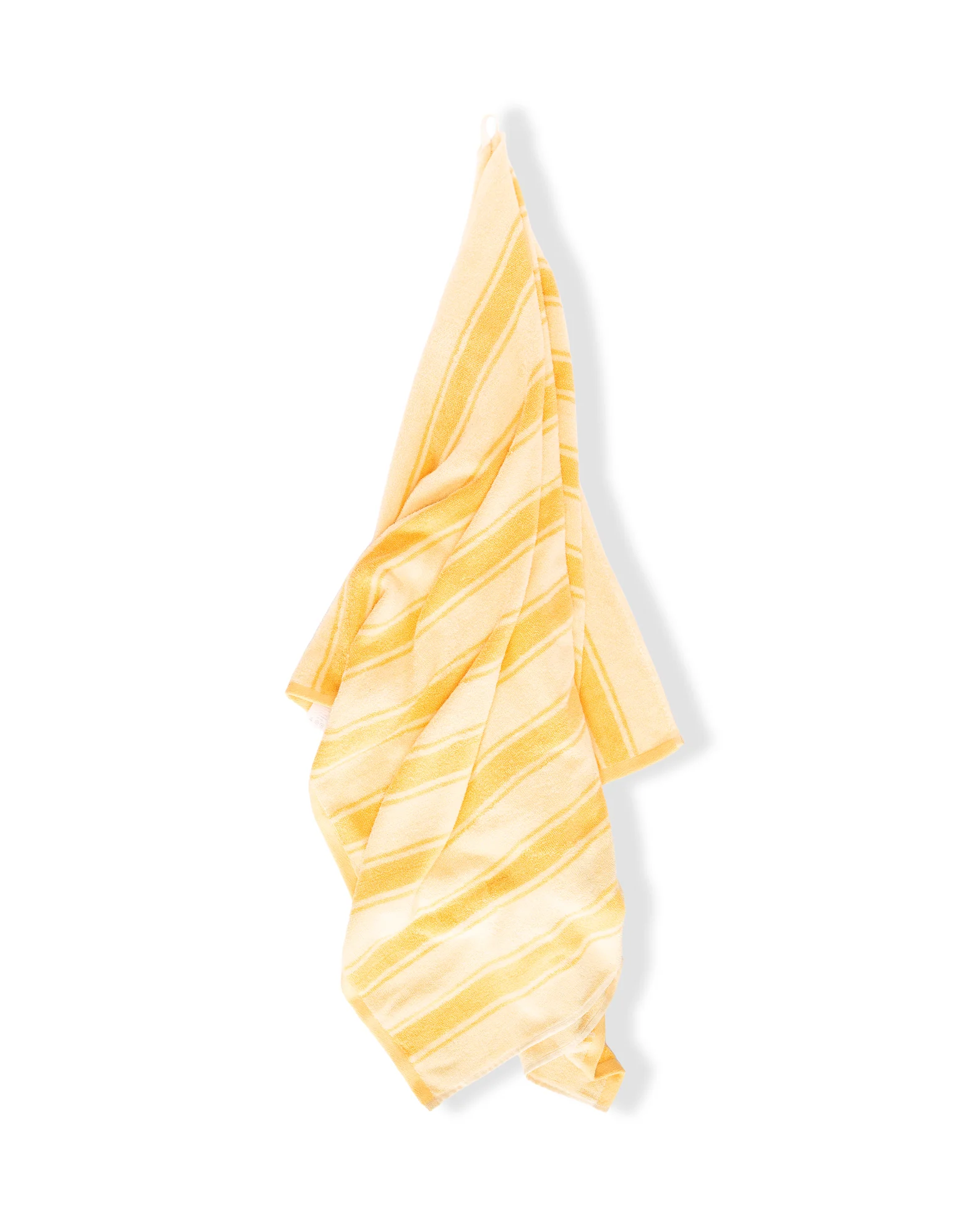 Danielle Brown Oversized Jacquard Beach Towel II - Lemon Stripe - Image 3