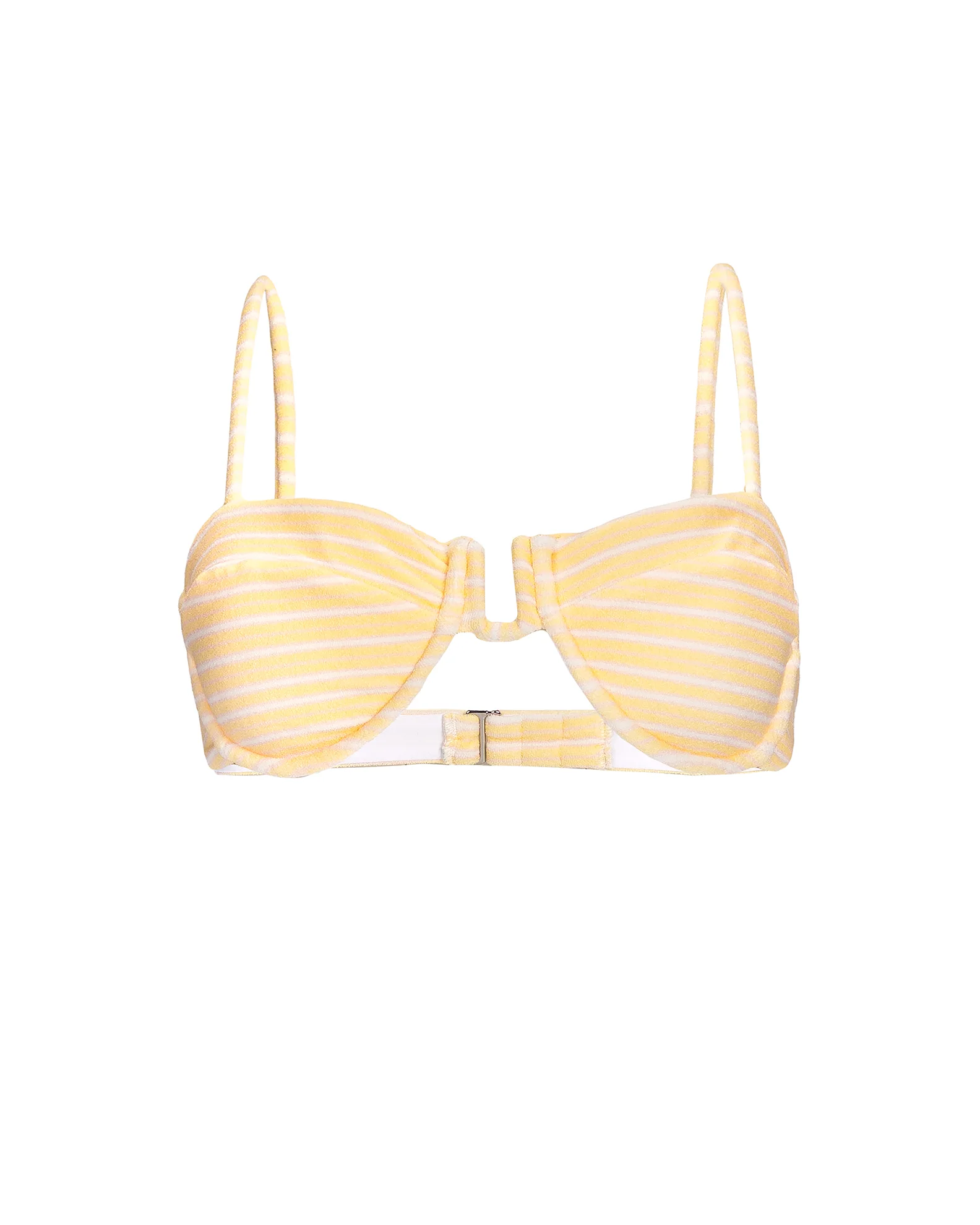 Danielle Brown Sadie Swim Top - Lemon Stripe - Image 11