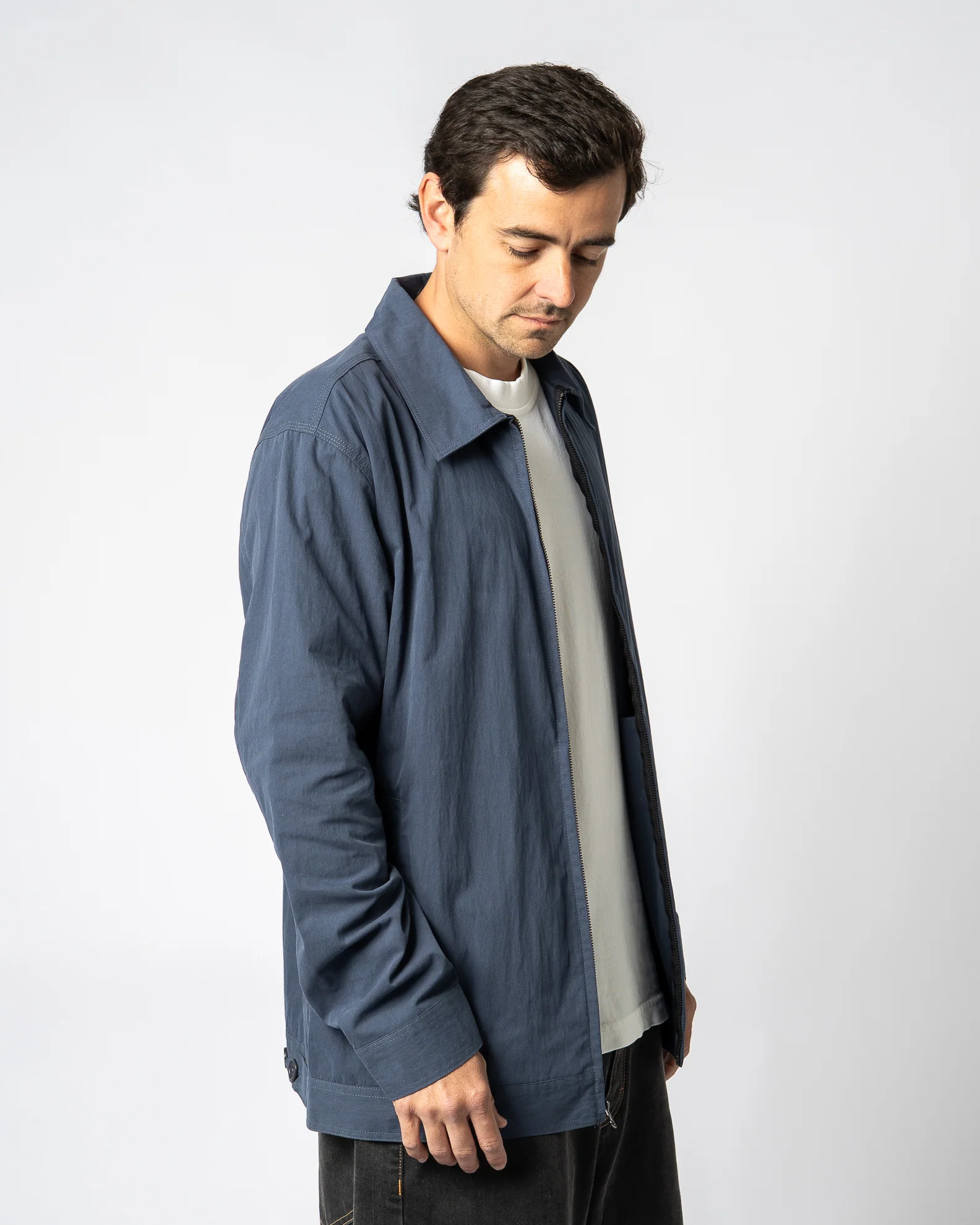 Dansby Zip-Up Jacket - Navy - Image 3