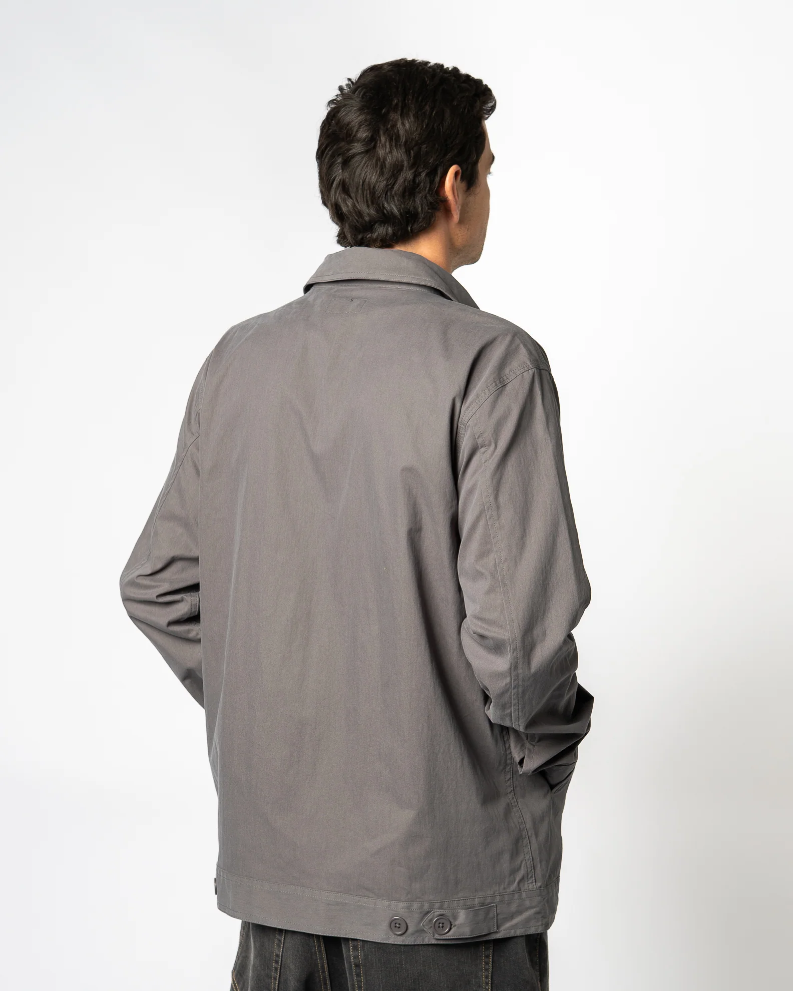 Dansby Zip-Up Jacket - Charcoal - Image 4