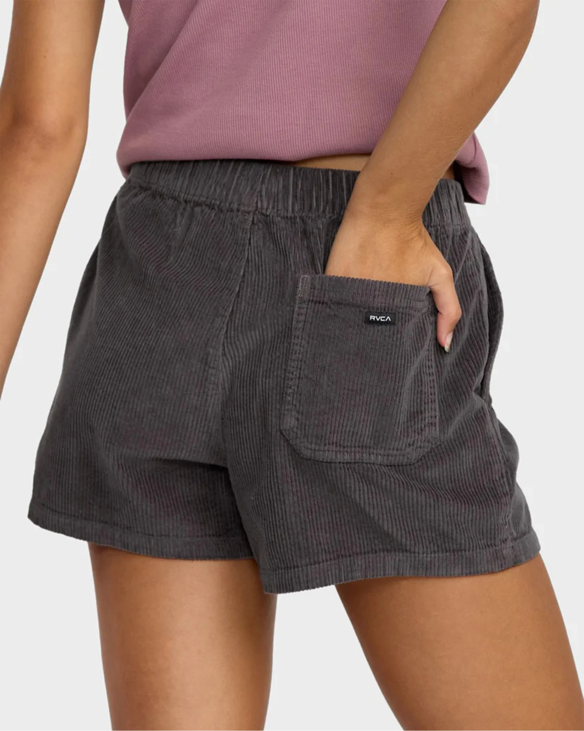 Daylight Elastic Waist Corduroy Short - Gravel - Image 5