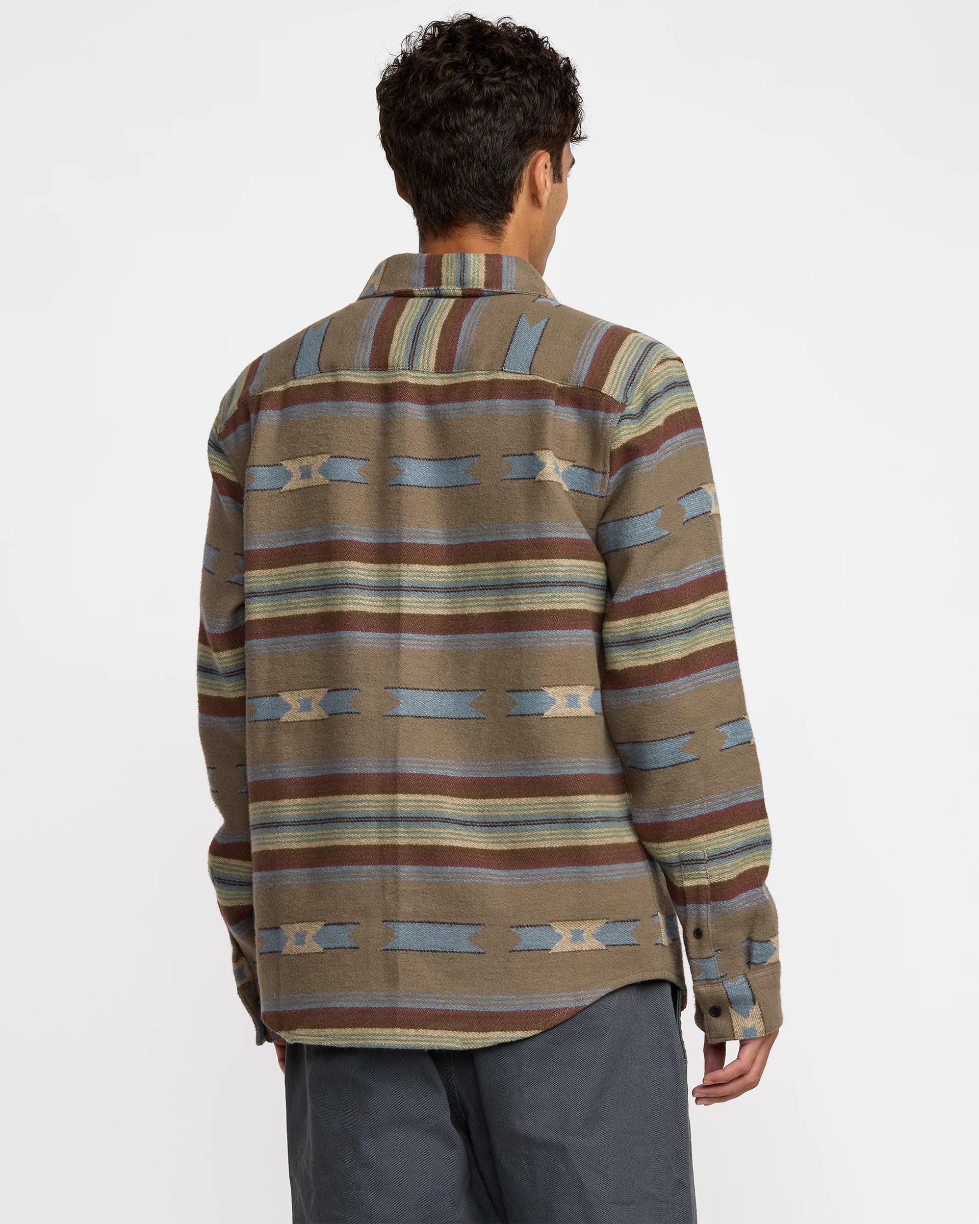Dayshift Blanket Flannel L/S Shirt - Mushroom - Image 3