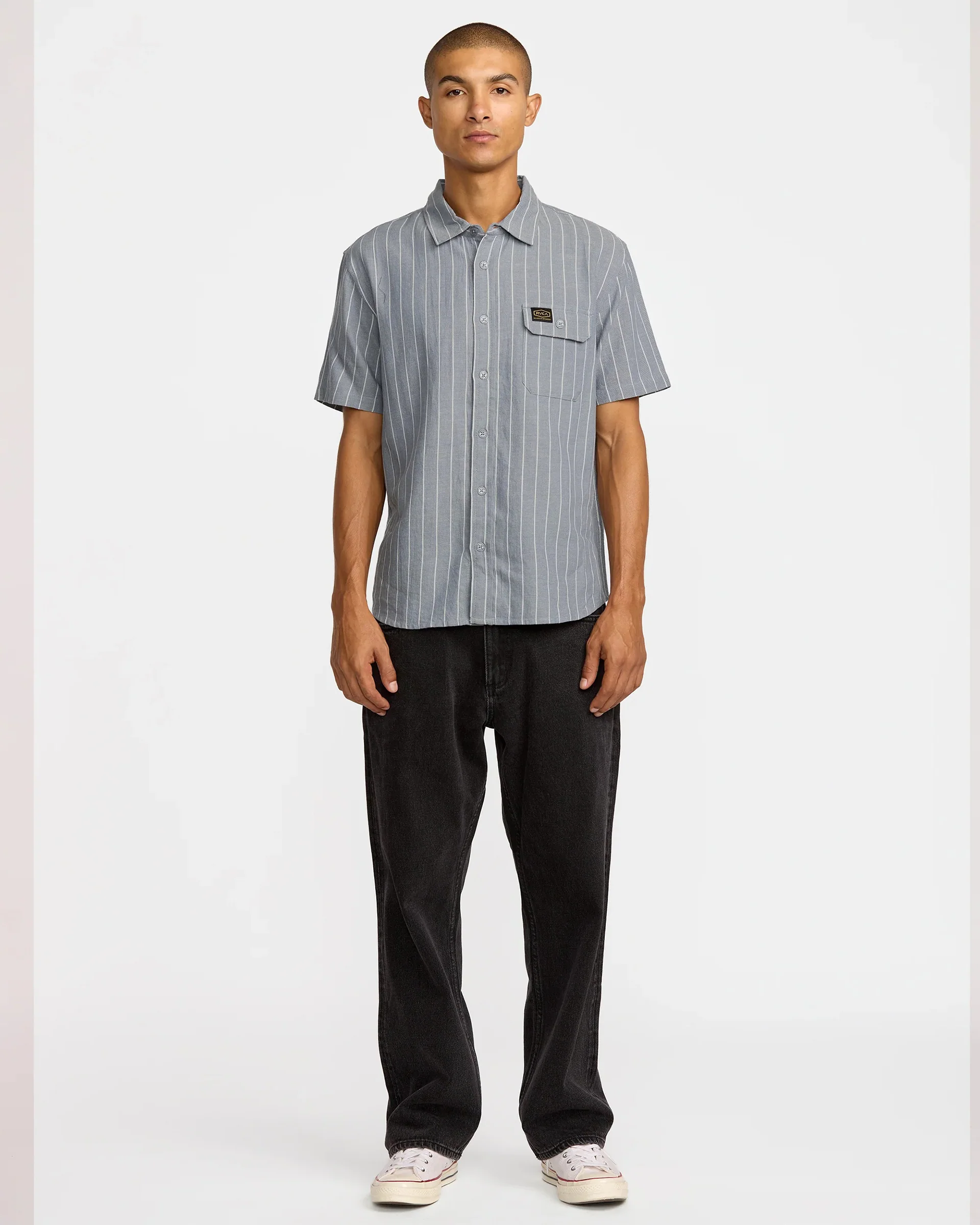 Dayshift Stripe II S/S Shirt - Chambray - Image 6