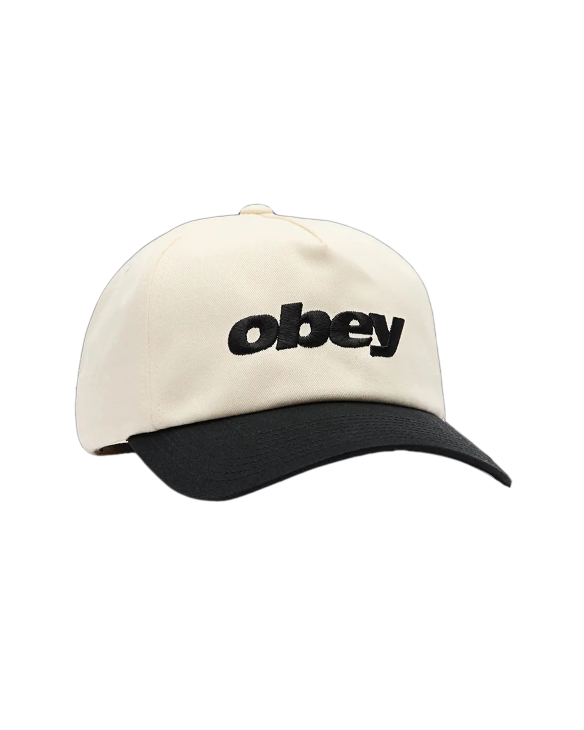 Delta 5 Panel Strapback Hat - Unbleached Multi