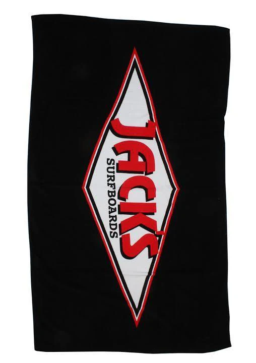 Diamond Logo Microfiber Towel - Black