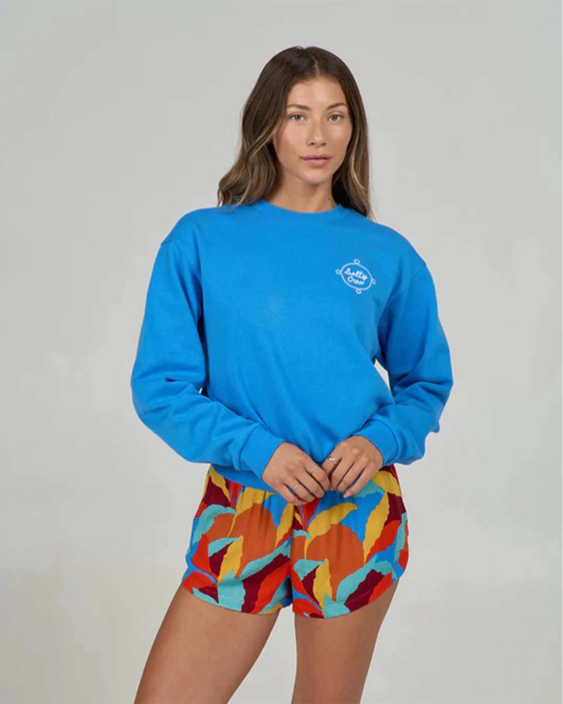 Dock Line Crew Sweater - Bold Blue