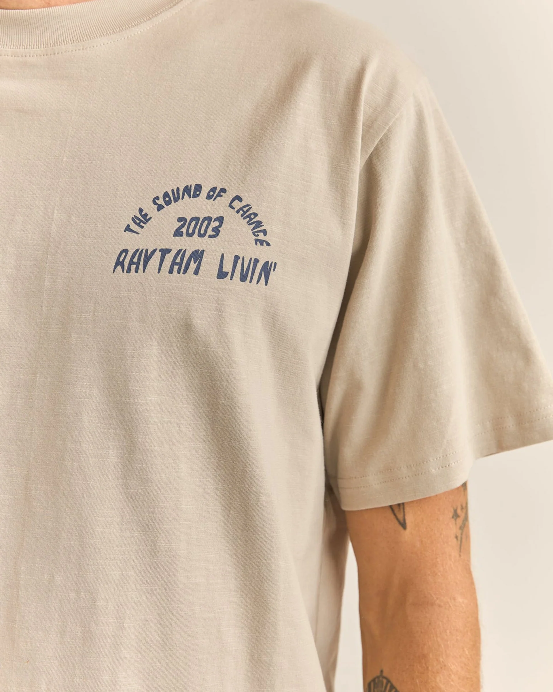 Down Under Slub S/S T-Shirt - Stone - Image 5