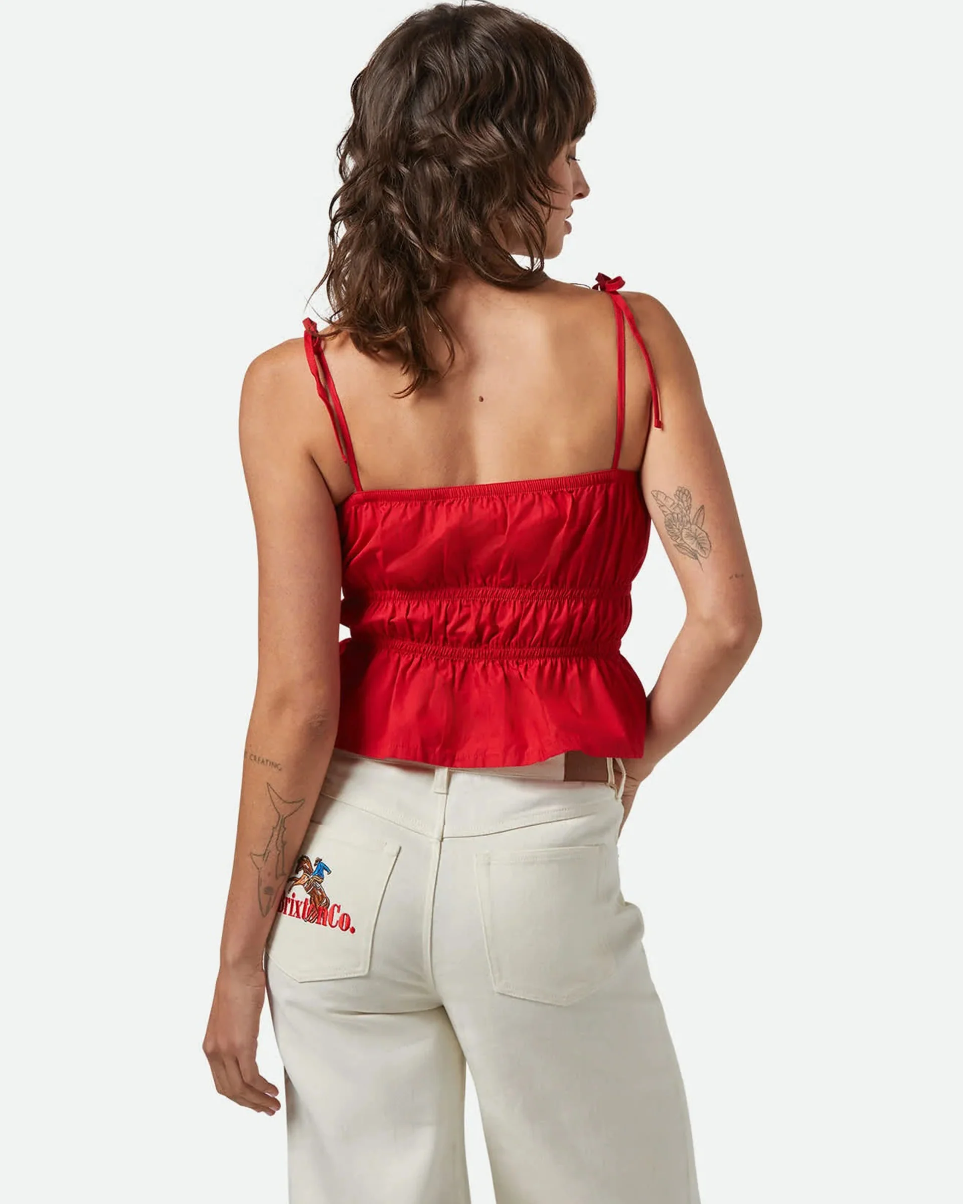 Eden Smocked Top - Crimson - Image 3