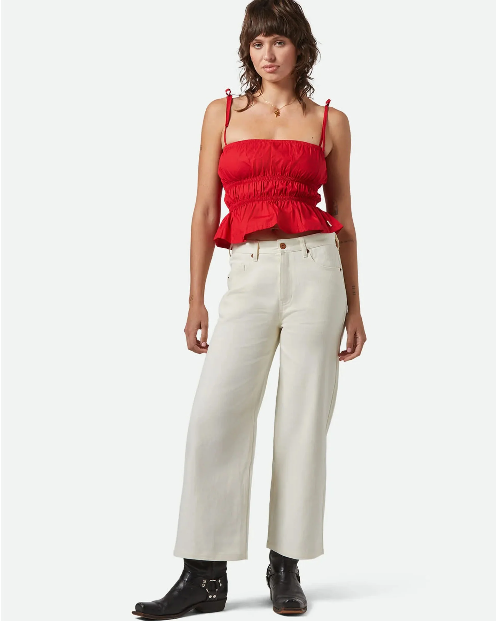 Eden Smocked Top - Crimson - Image 5