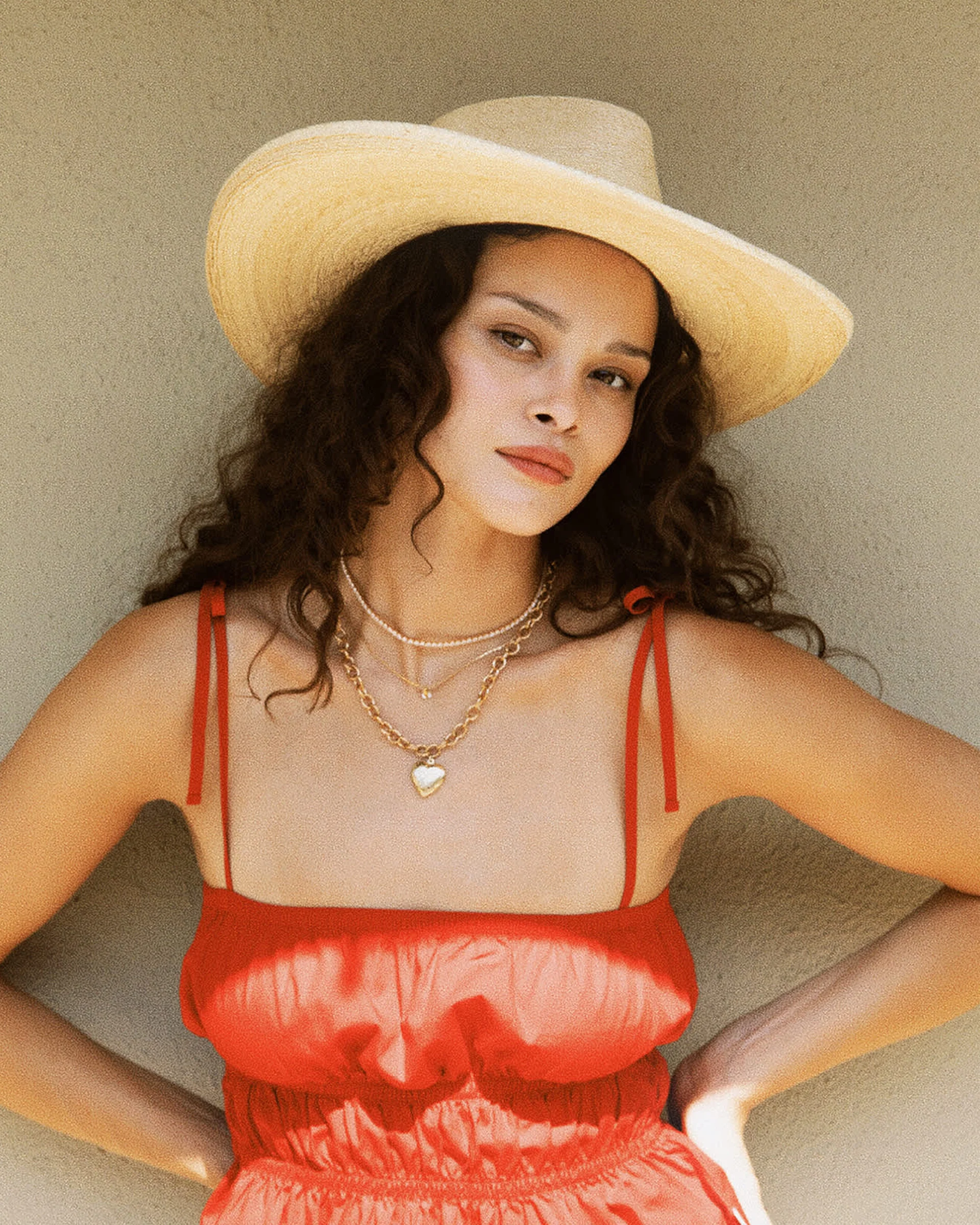 Eden Smocked Top - Crimson - Image 8