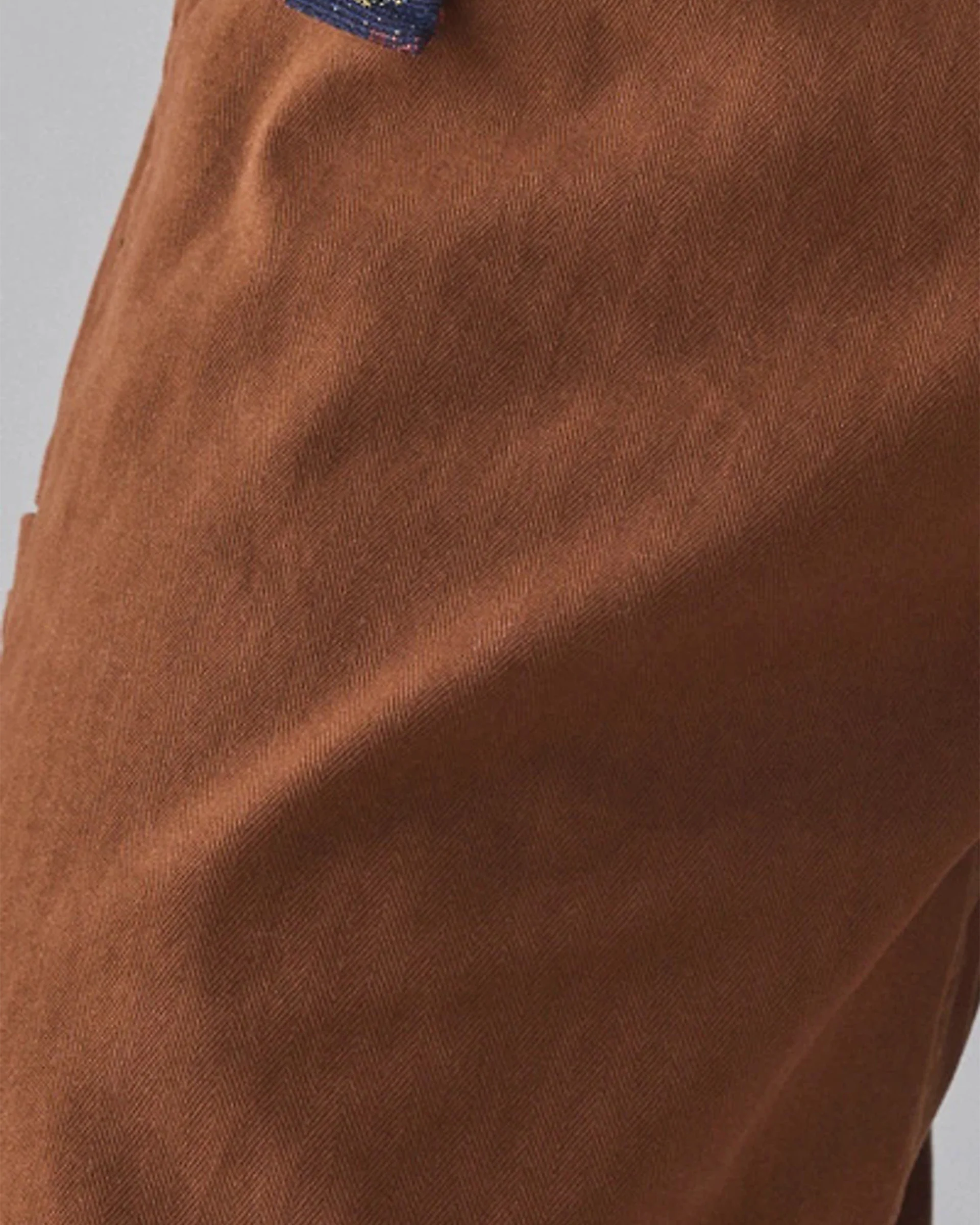 Essential Herringbone Short - Brown - Image 4