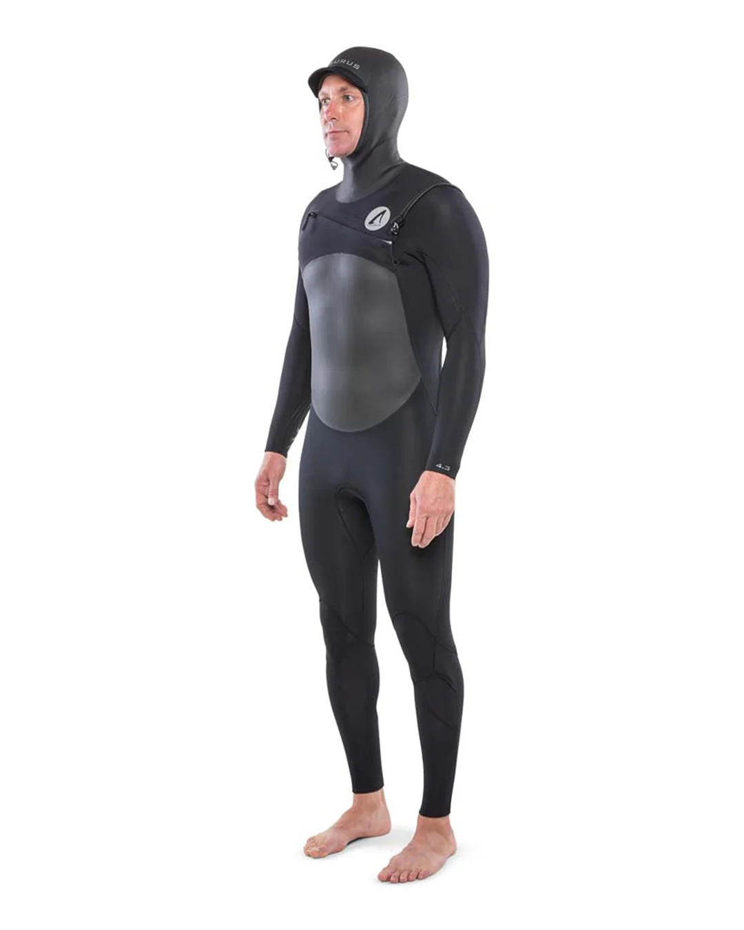 Evade 4.3 Hooded Chest Zip Winter Wetsuit - Image 8