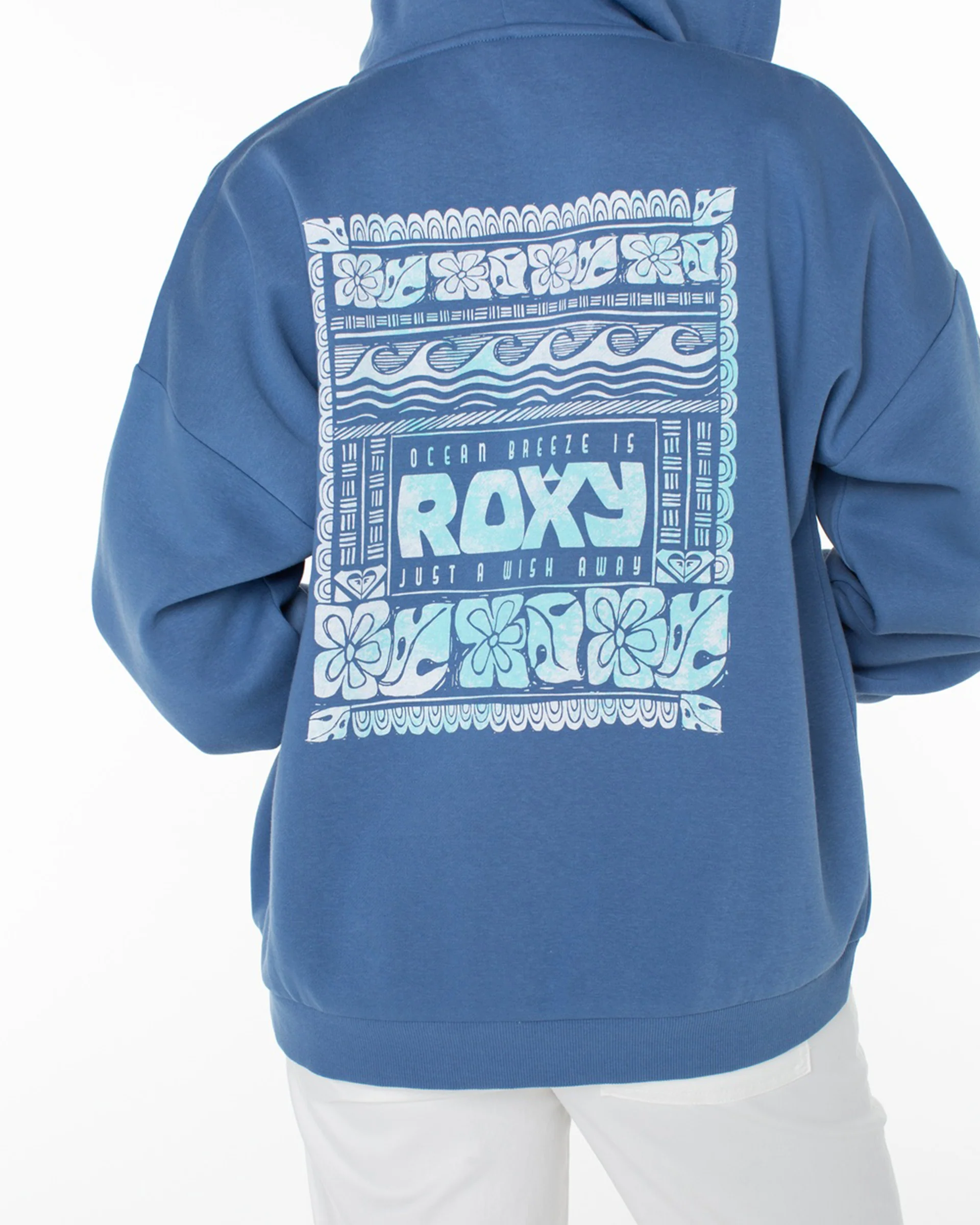 Evening Lineup Zip Through Hoodie - Blue Horizon Okinawa - Image 4