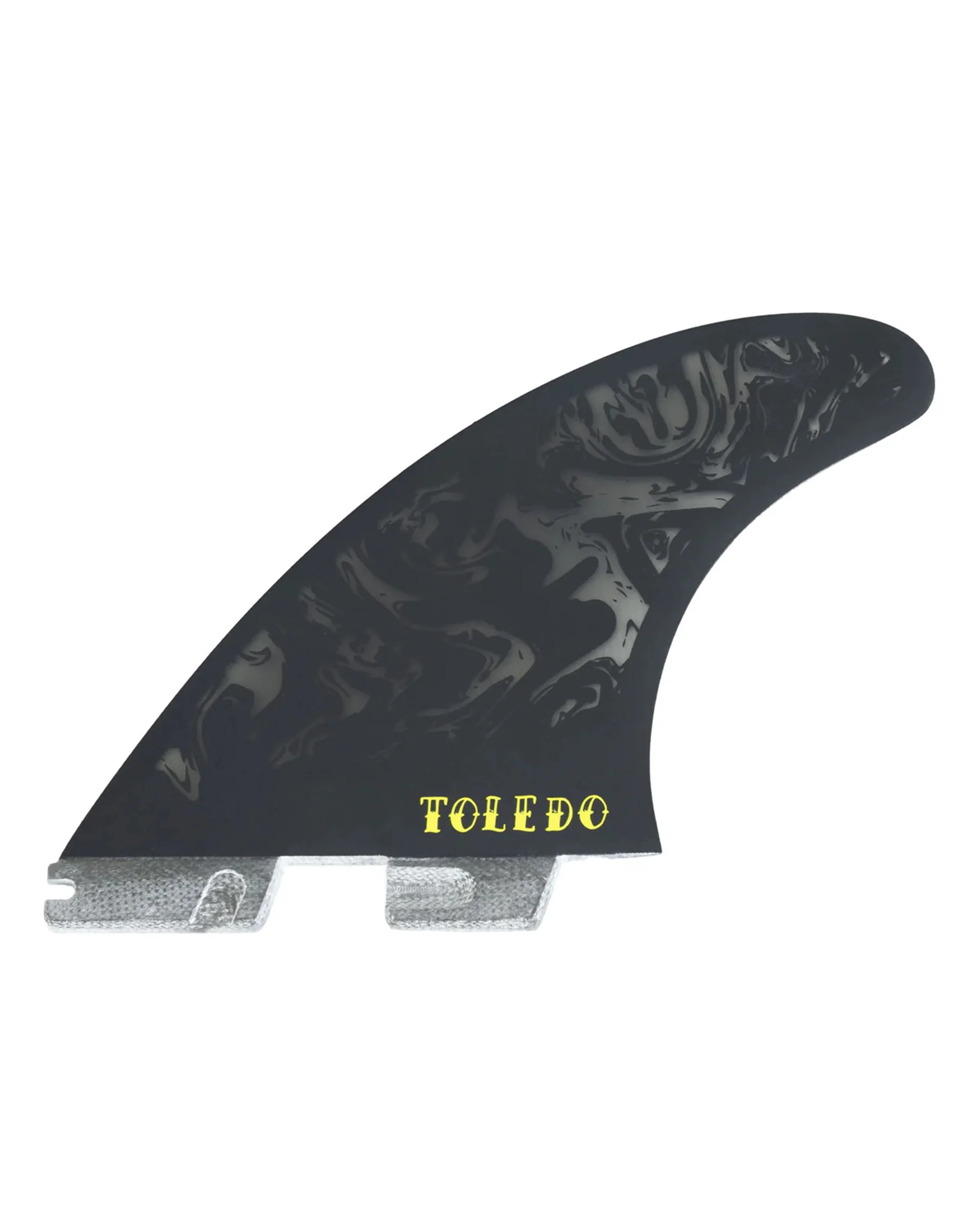 FCS II Filipe Toledo PG Pro Tri Fin Set - Black/Acid - Image 2