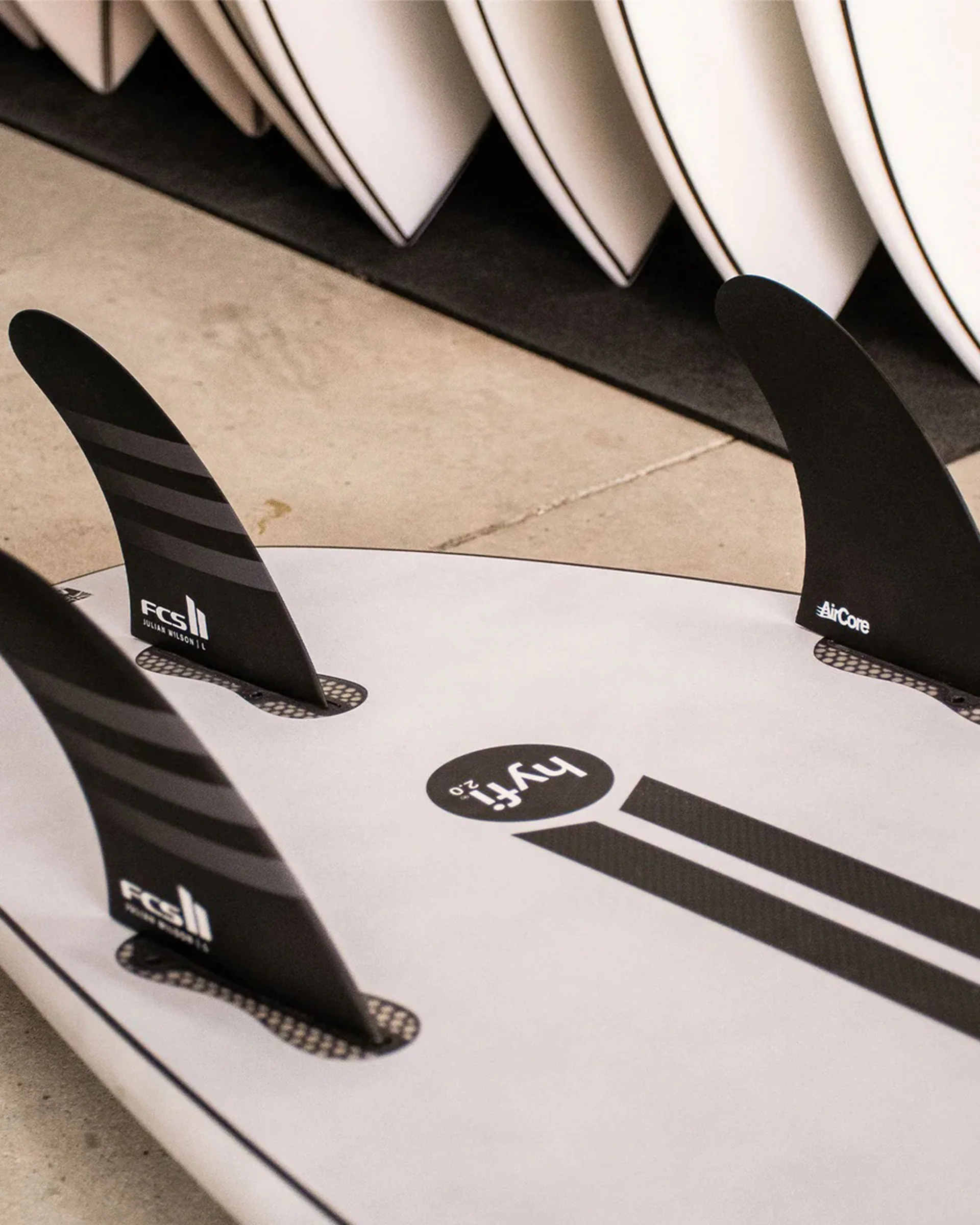 Julian Wilson Tri Fin Set - Black - Image 2