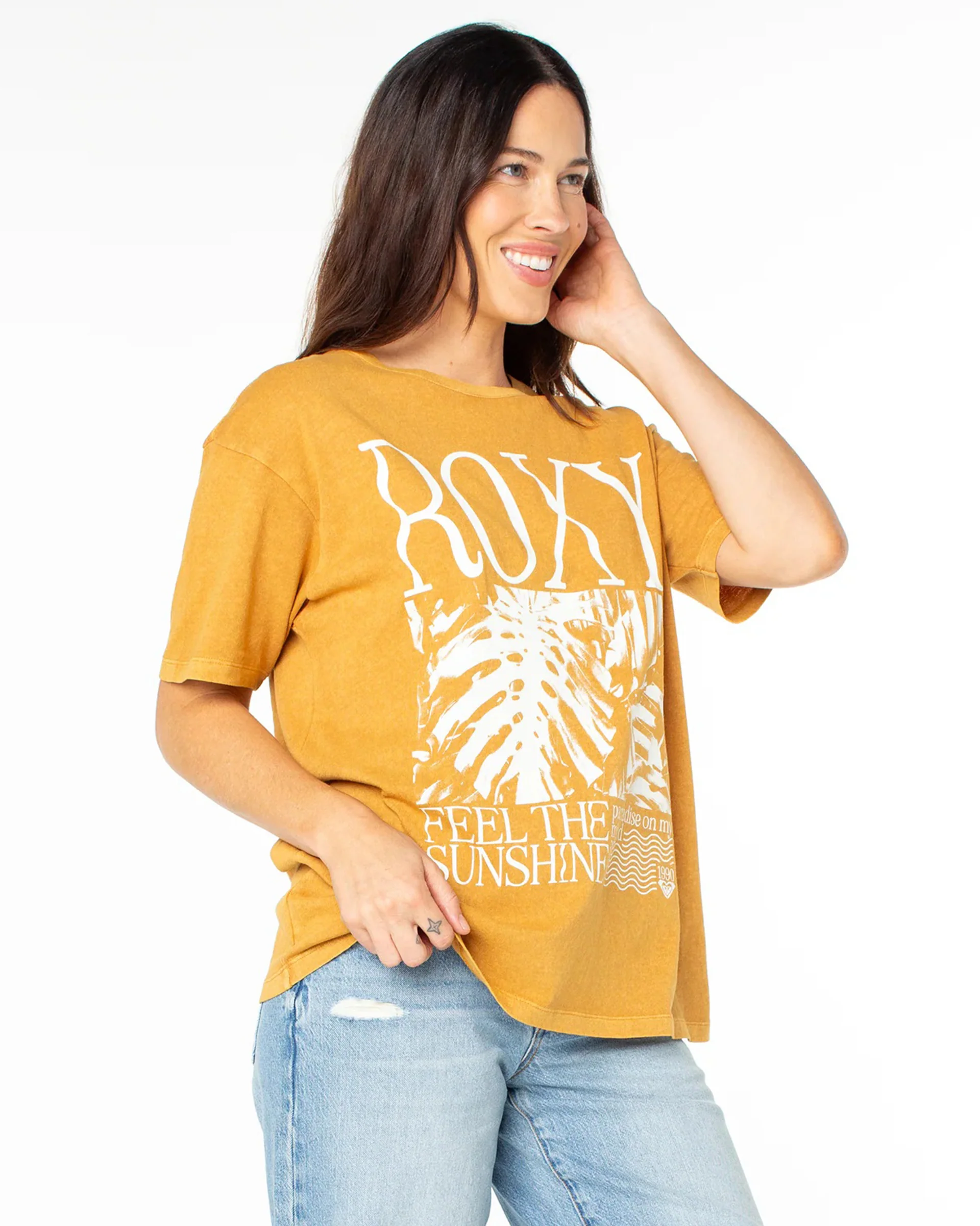 Feel The Sunshine S/S T-Shirt - Gold - Image 3