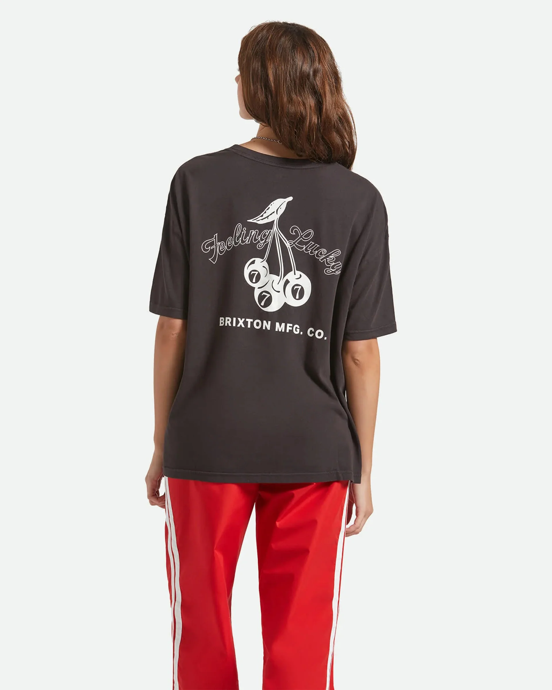 Feeling Lucky Oversized Boyfriend S/S T-Shirt - Black - Image 4