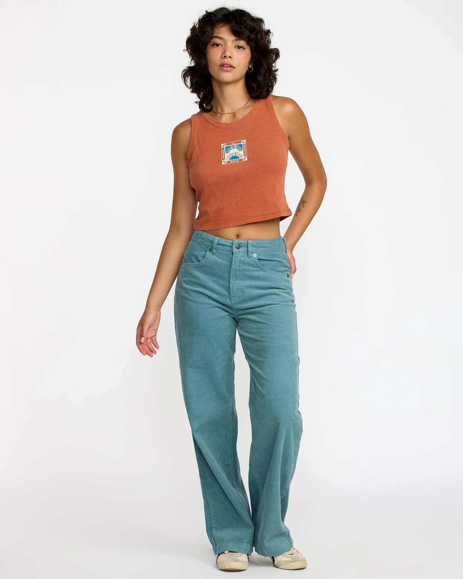 Flow Tank Top - Burnt Red Orange - Image 4