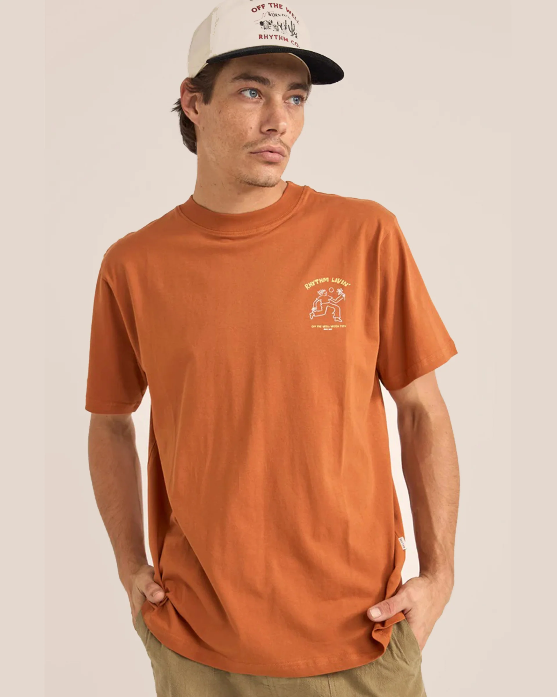 Freedom S/S T-Shirt - Ochre - Image 2
