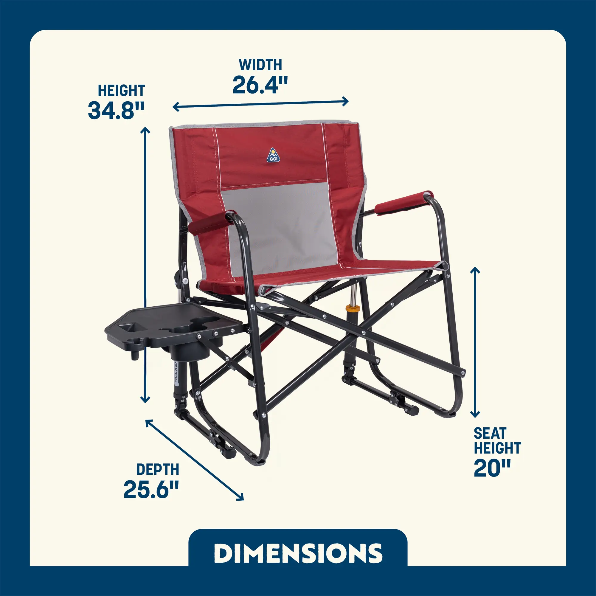 Freestyle Rocker XL™ with Side Table Chair - Image 9