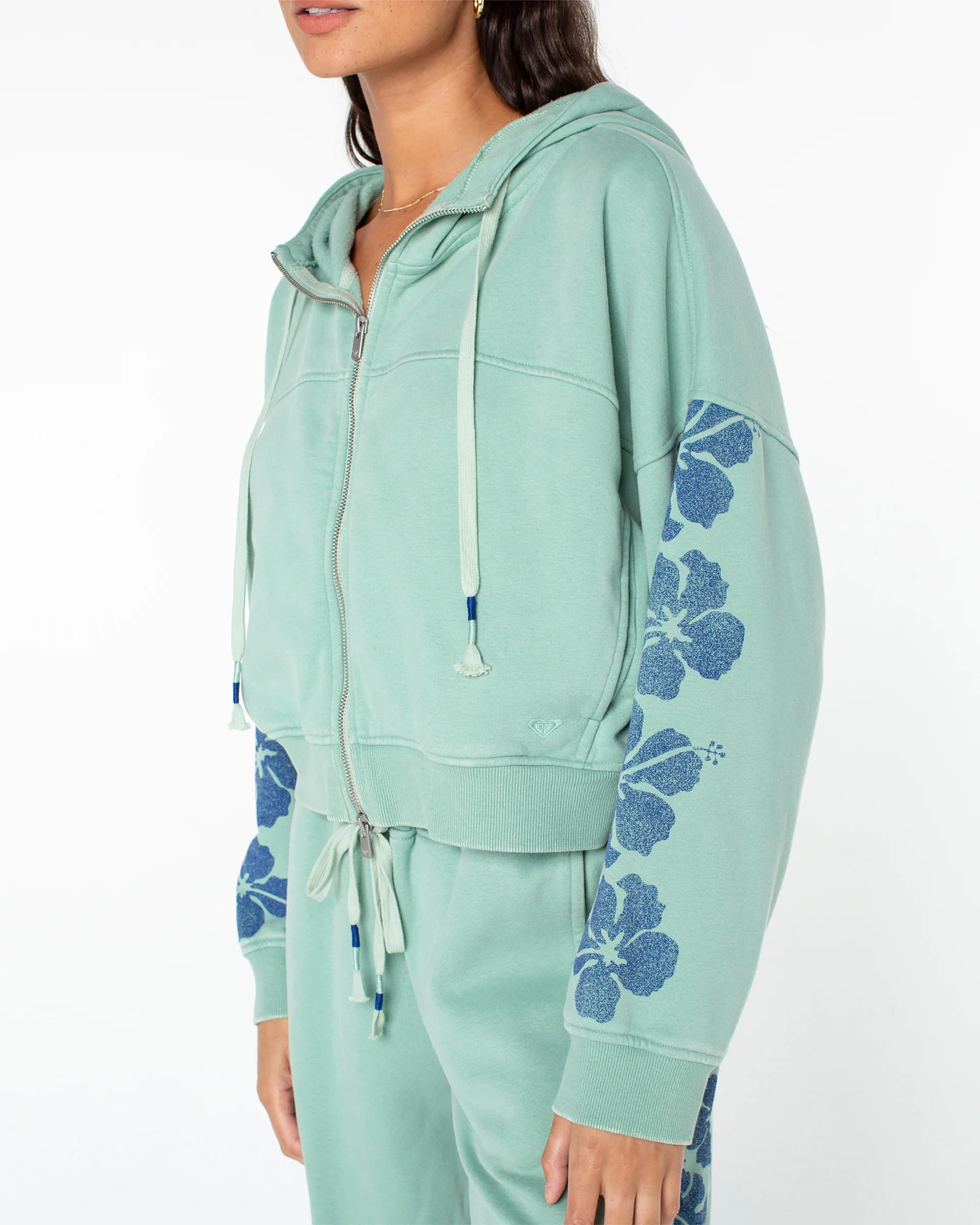 Fringing Reefs Zip-Up Hoodie - Granite Green Fringing Reefs - Image 4