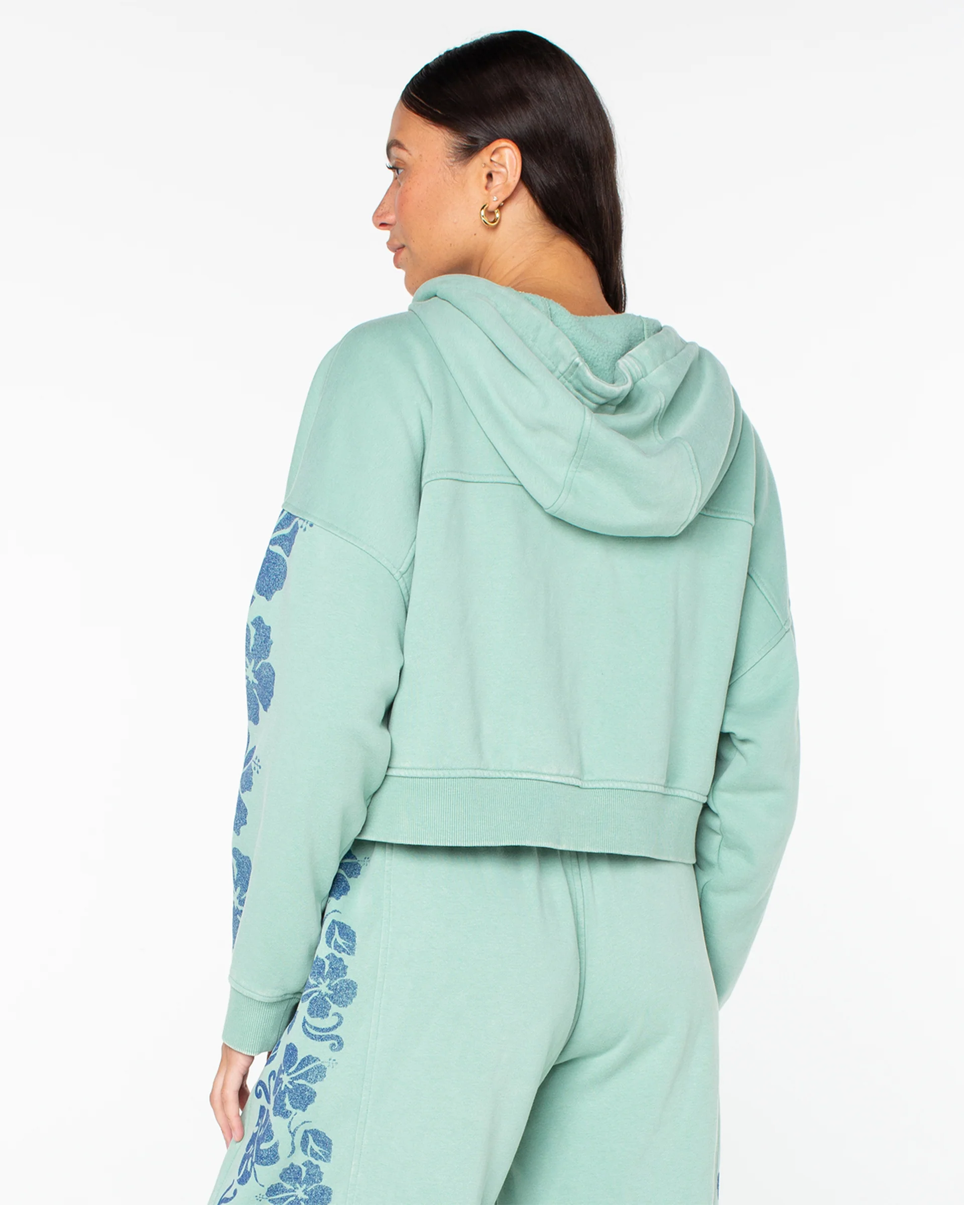 Fringing Reefs Zip-Up Hoodie - Granite Green Fringing Reefs - Image 6
