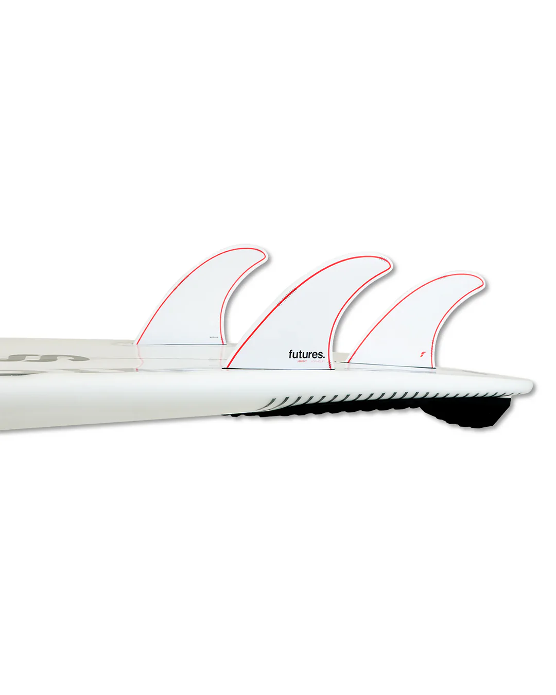 Jordy Signature Thruster Fin - White/Red - Image 2