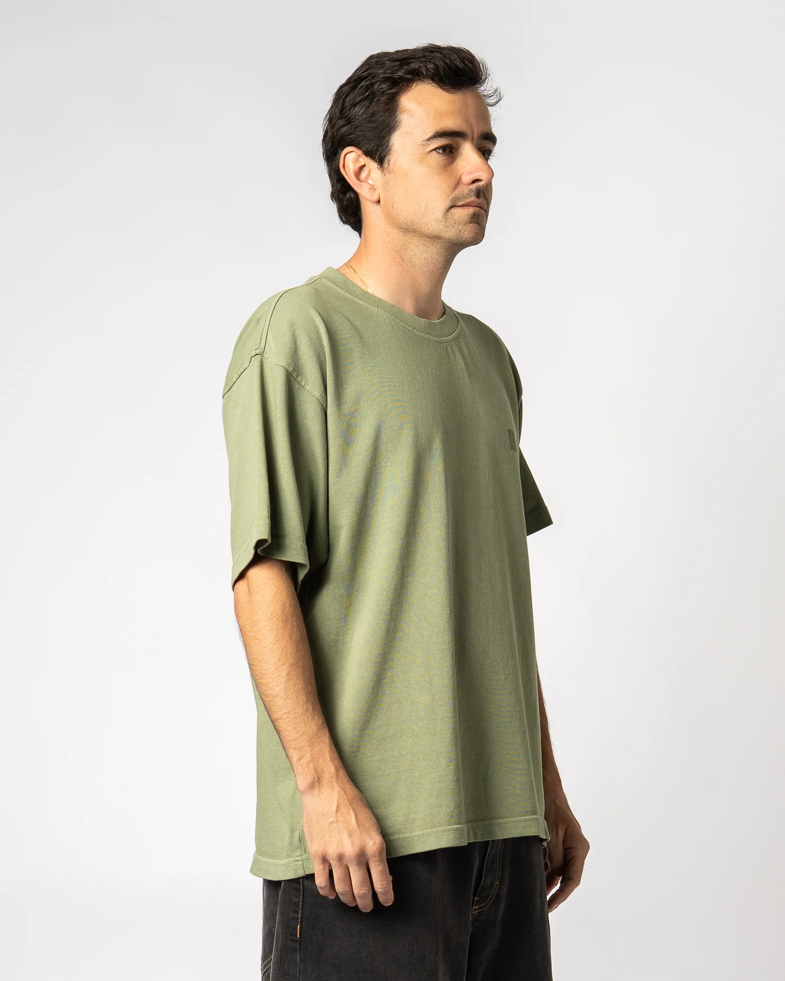 Garage Volt S/S Tee - Oil Green - Image 5