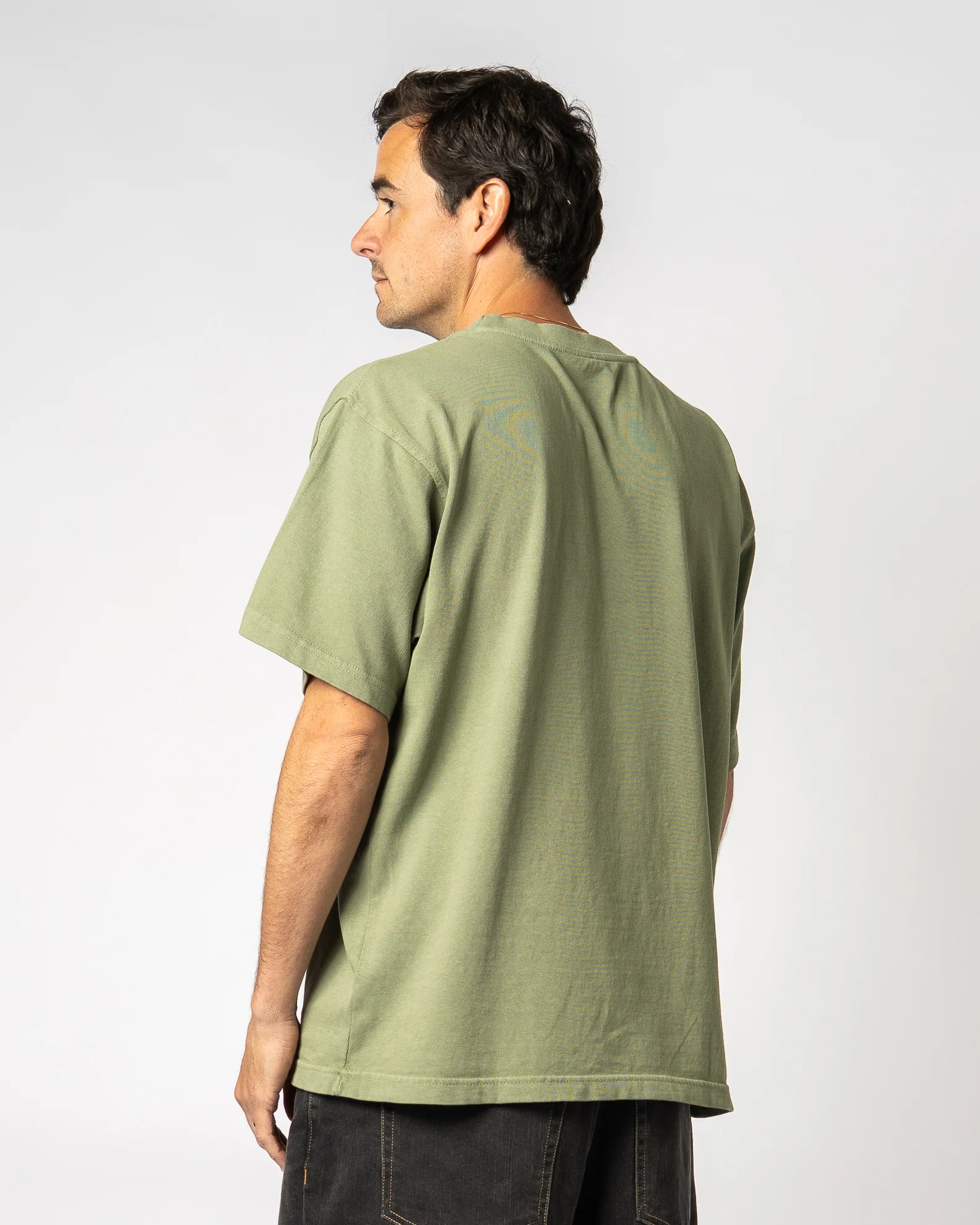 Garage Volt S/S Tee - Oil Green - Image 7