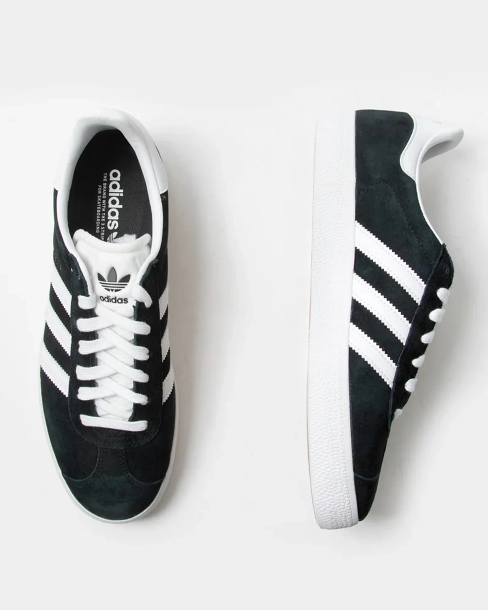 Gazelle ADV Shoes - Core Black/Cloud White/Gold Metallic - Image 5
