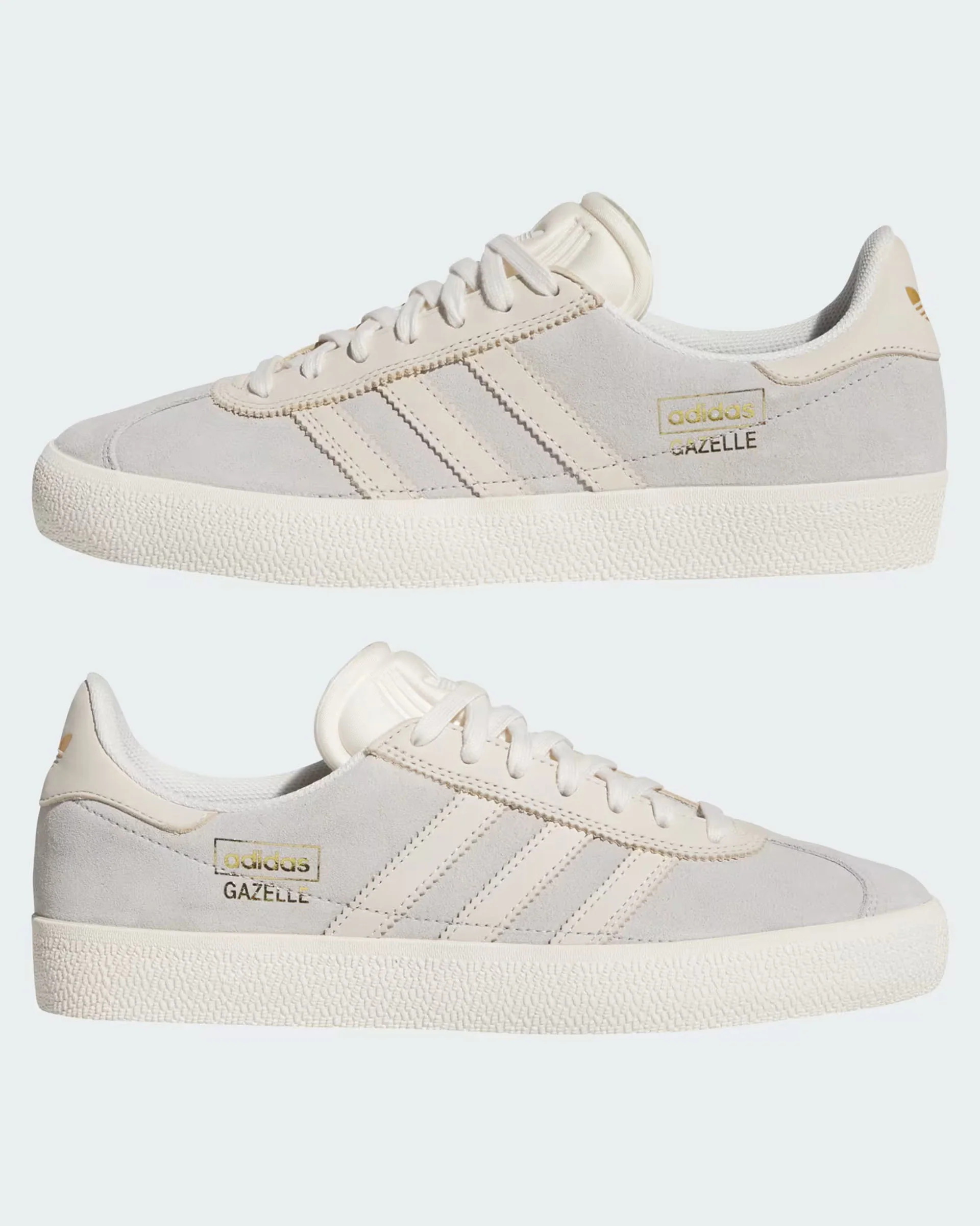 Gazelle ADV Shoes - Grey Two/Chalk White/Gold Metallic - Image 7