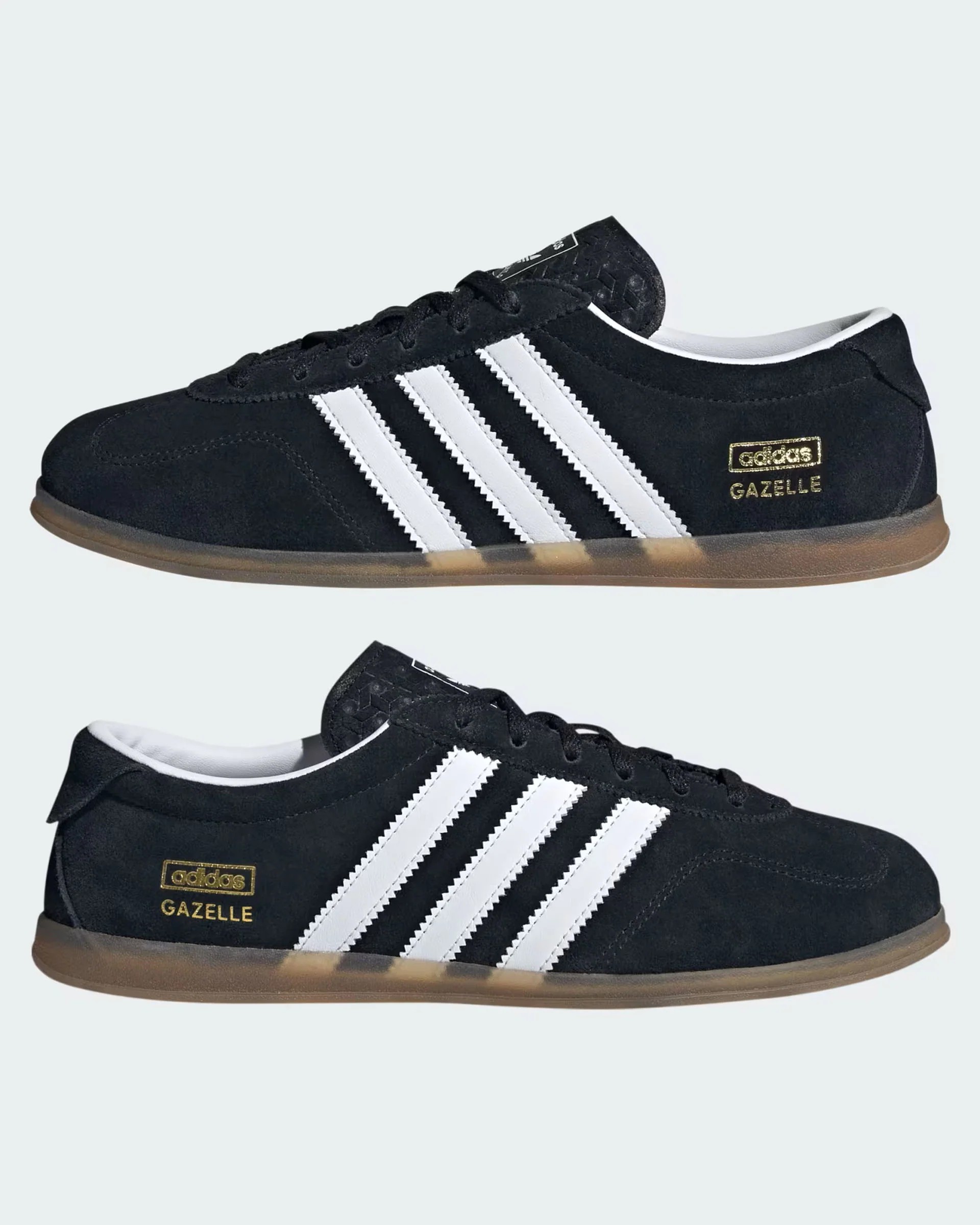 Gazelle Lo Pro Shoes - Core Black/Cloud White/Gum - Image 7