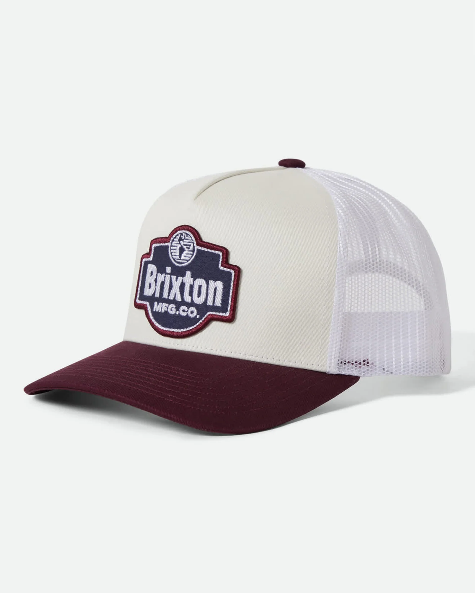 Genuine Quality Netplus Trucker Hat - Off White/Port