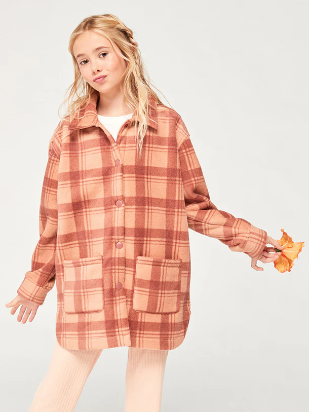 Girl's (4-16) Ocean Quiet Fleece Sherpa - Image 3
