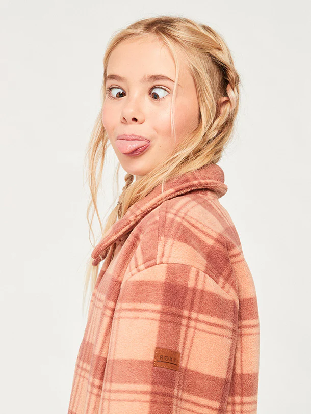Girl's (4-16) Ocean Quiet Fleece Sherpa - Image 4
