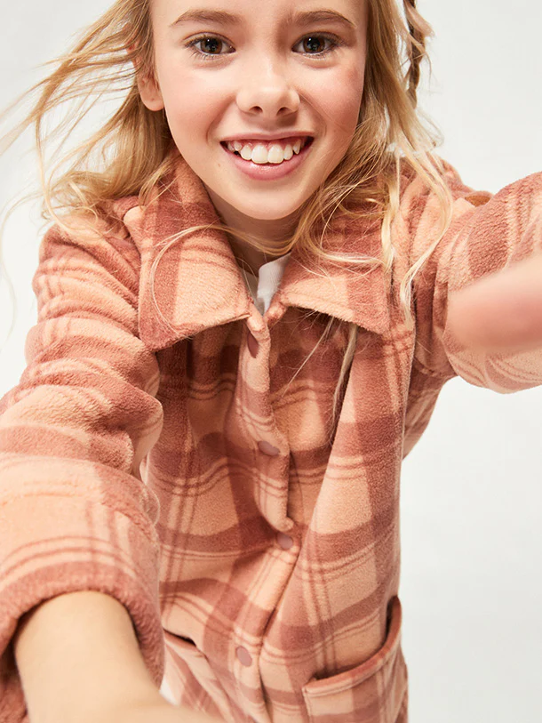 Girl's (4-16) Ocean Quiet Fleece Sherpa - Image 8
