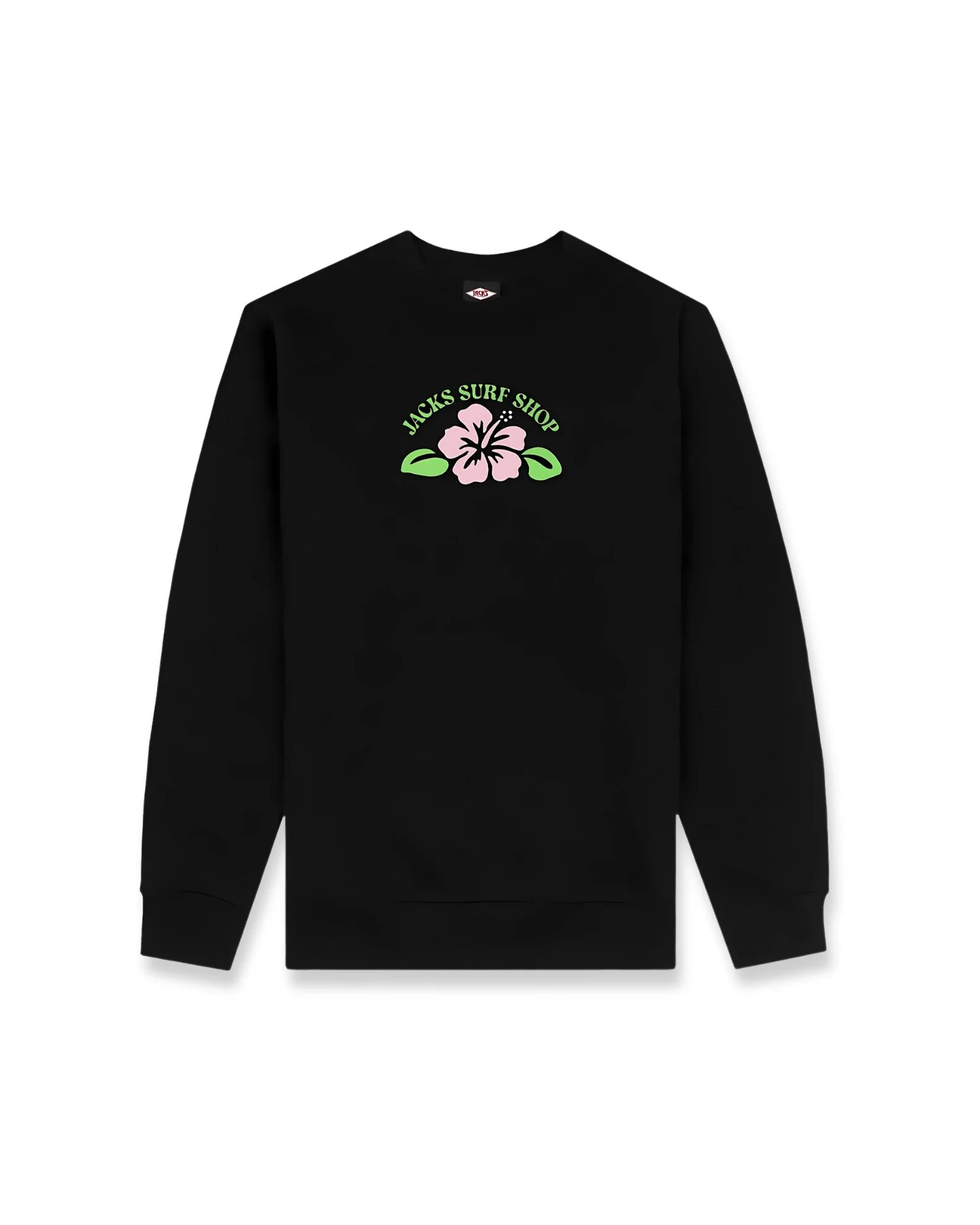 Girl's (8-16) Hibiscus L/S Crewneck
