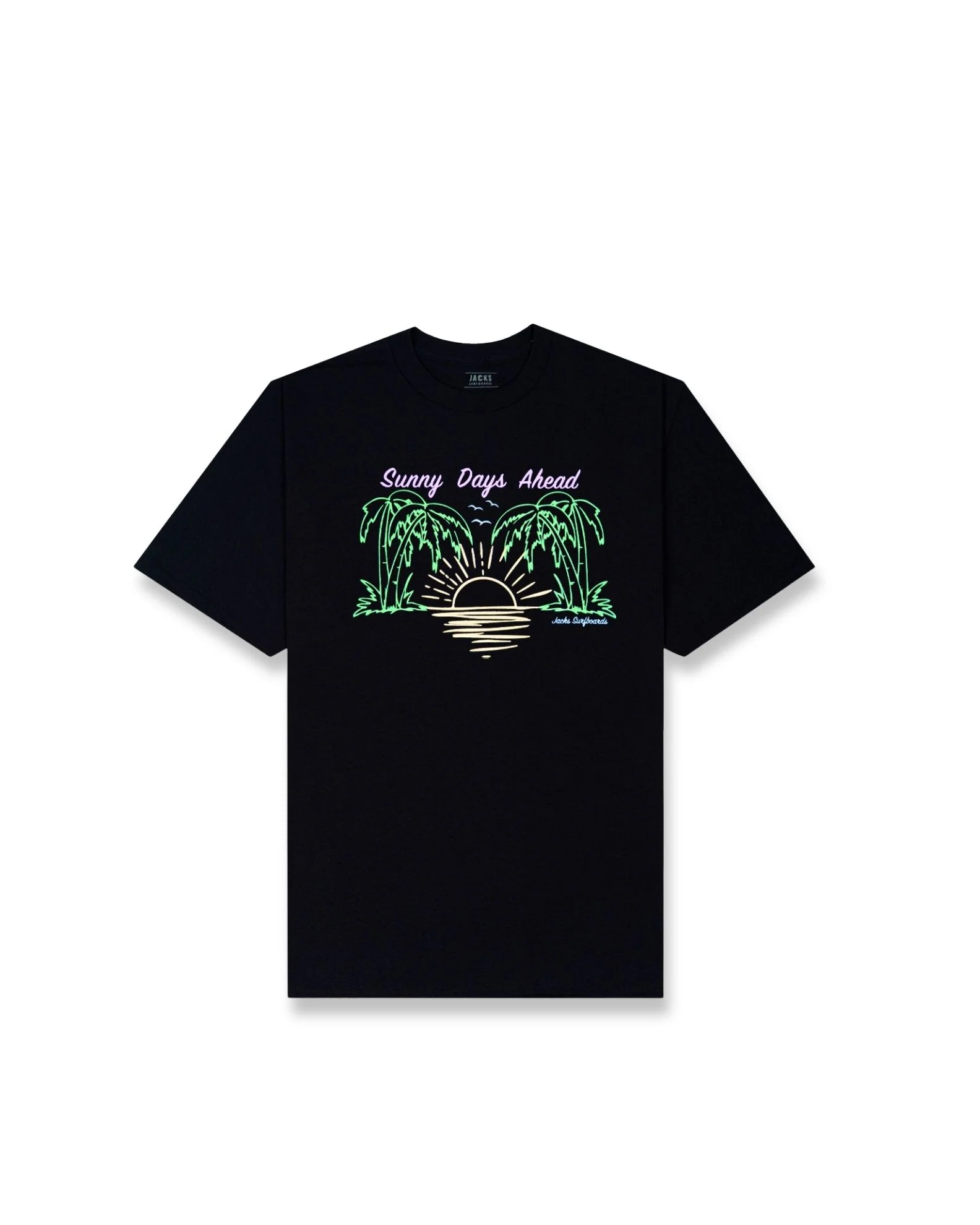 Girl's (8-16) Tropic Time S/S Tee - Black