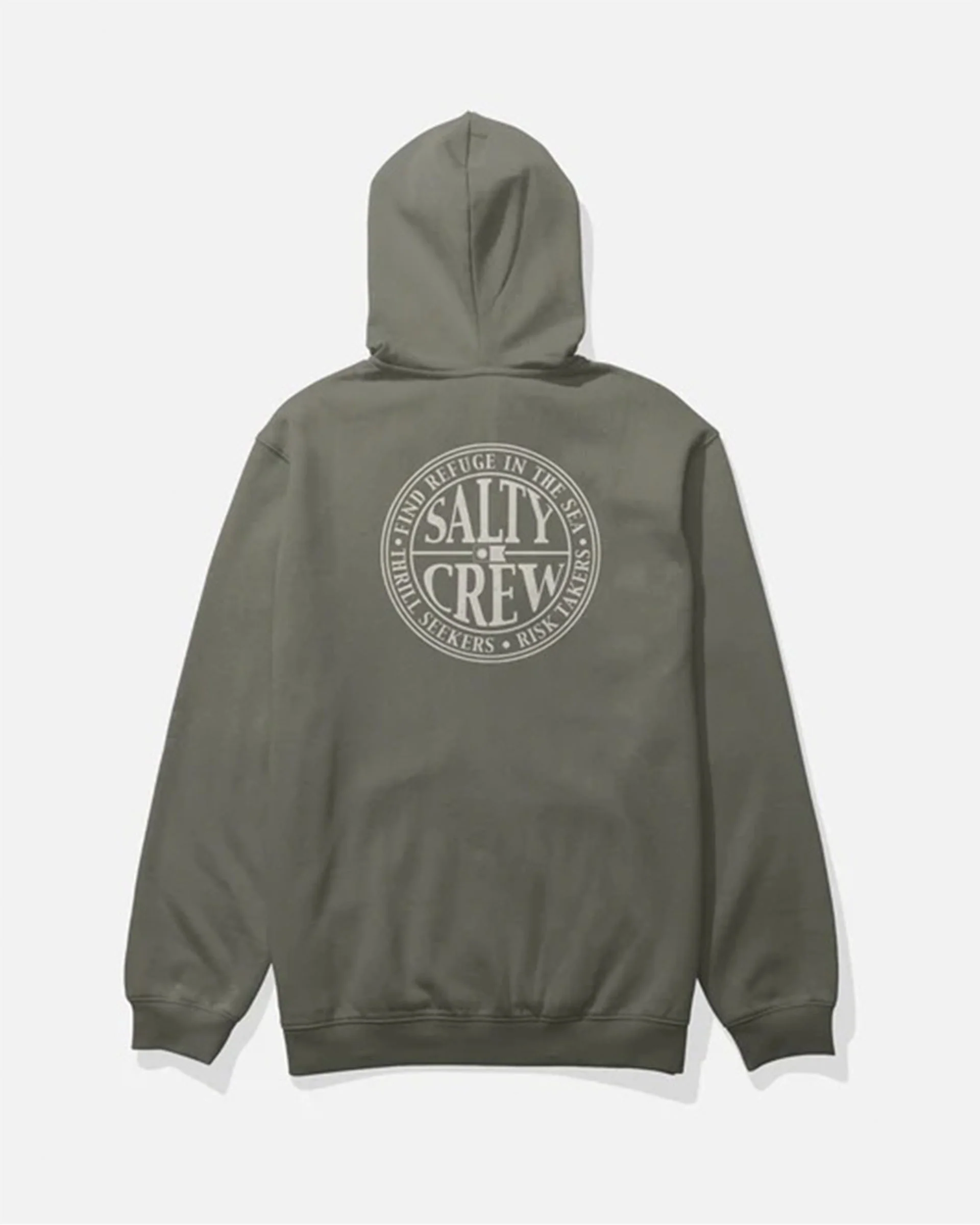 Global Zip-Up Fleece Hoodie - Dusty Olive