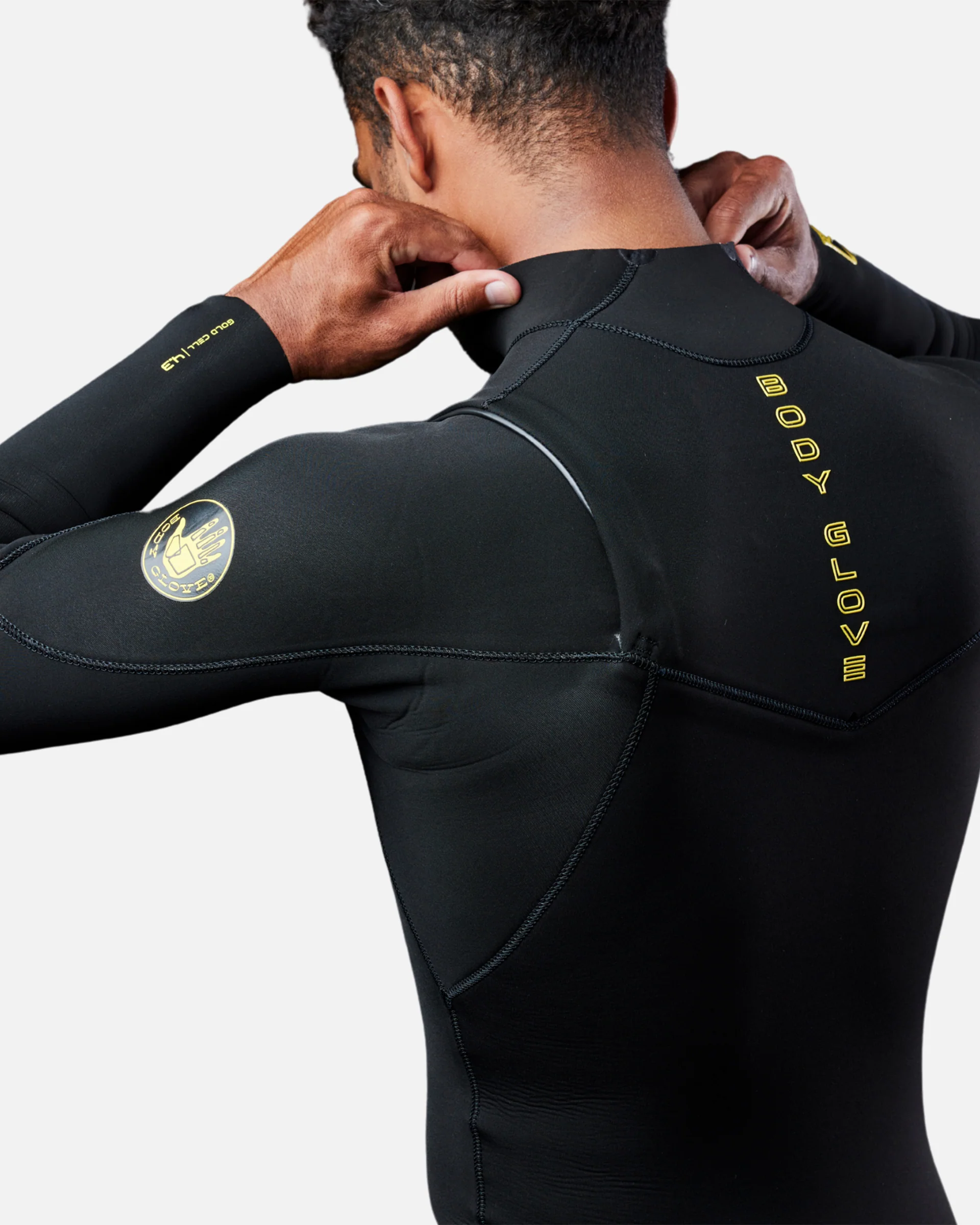 Gold Cell 4/3mm Slant Zip Fullsuit - Image 4
