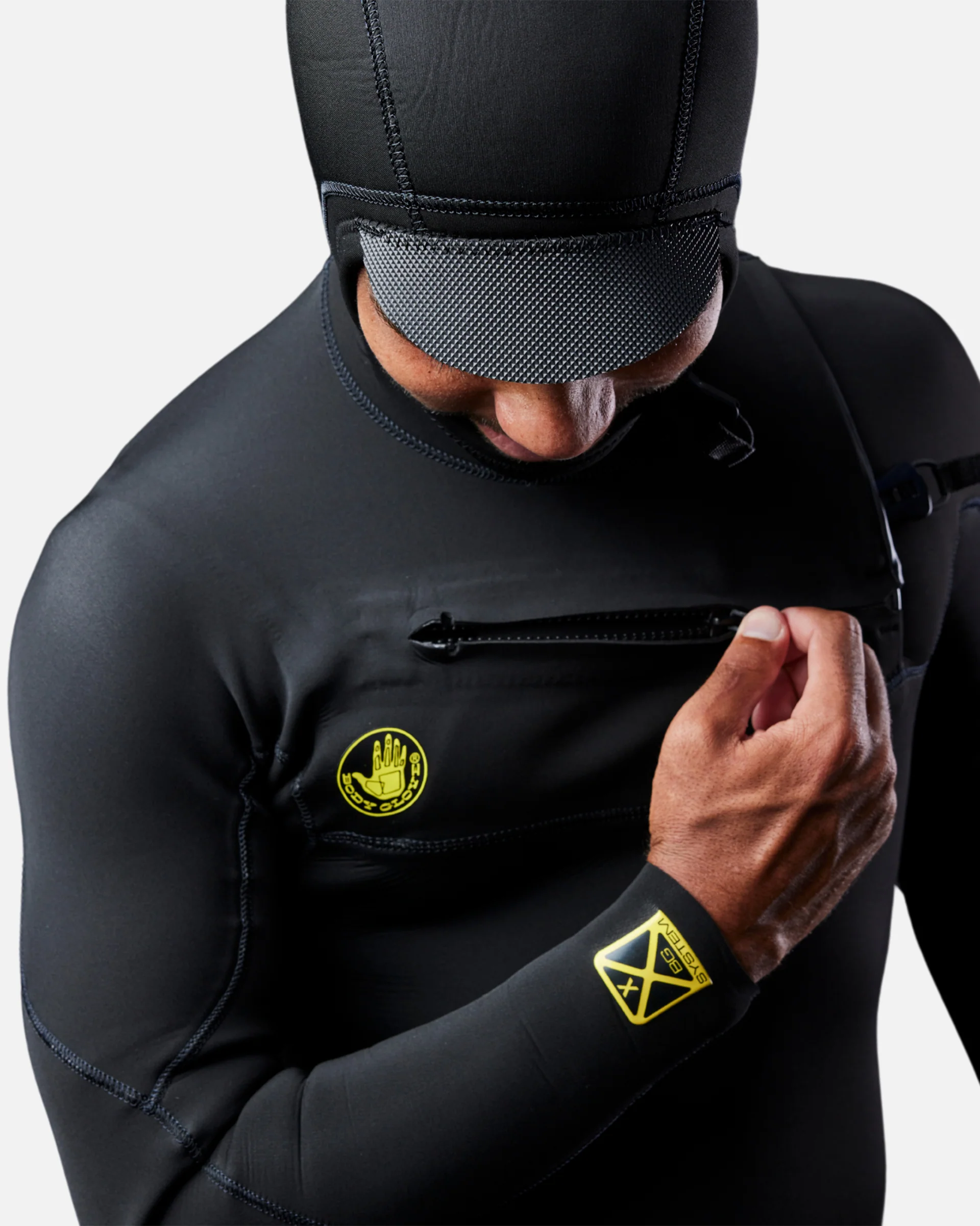 Gold Cell Hooded Chest Zip 4/3mm Fullsuit - Image 5
