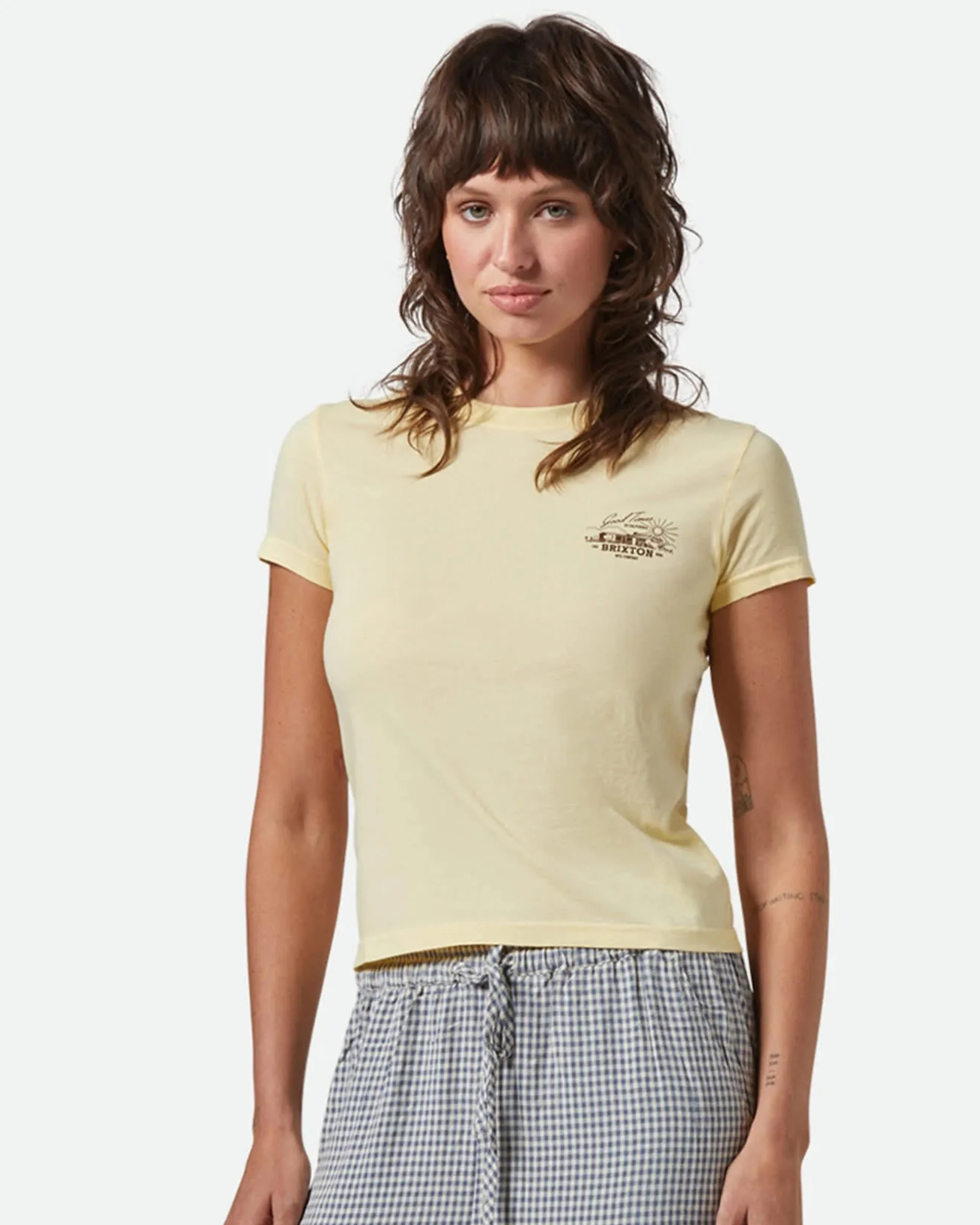 Good Times Fitted Crew T-Shirt - Panna Cotta