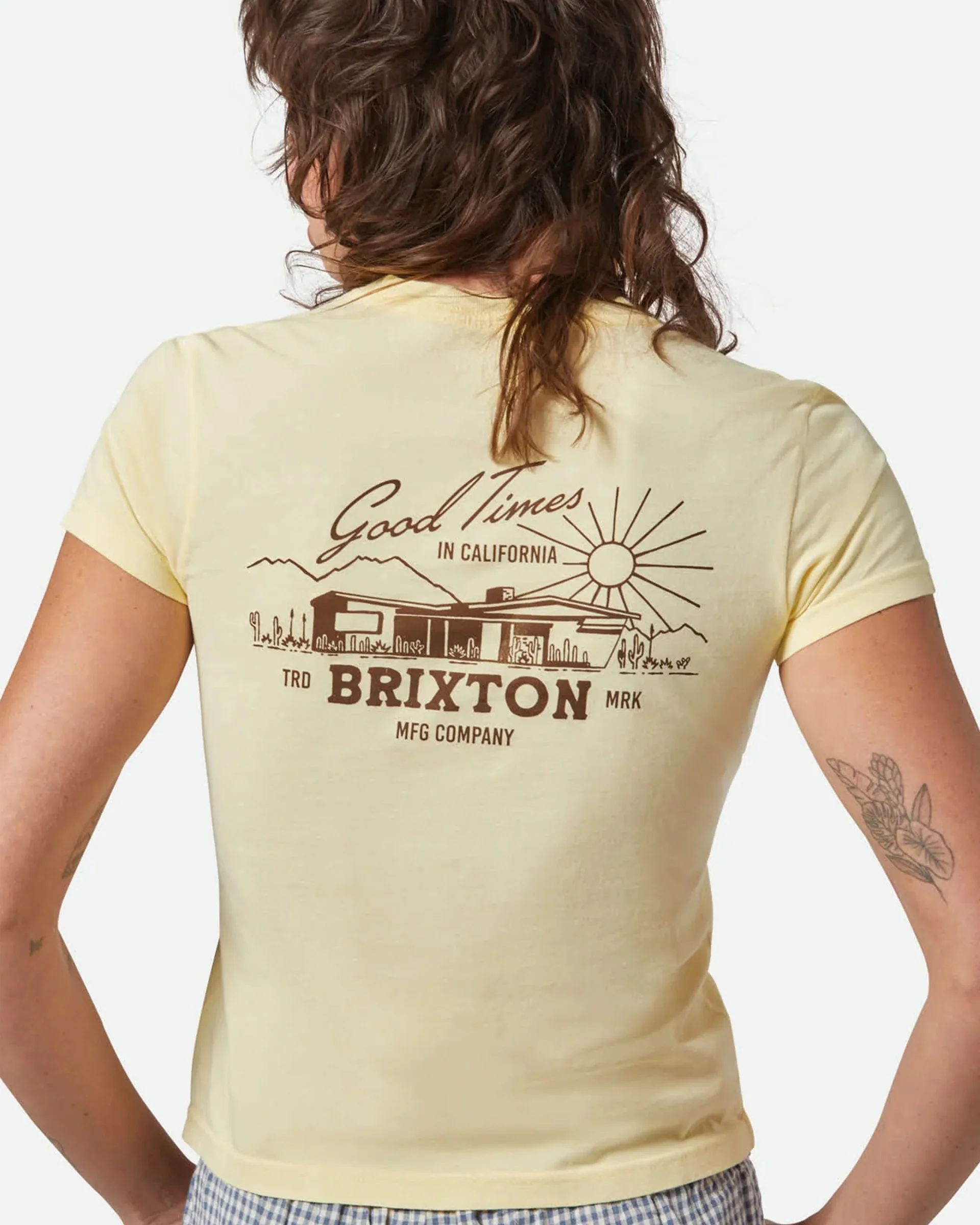 Good Times Fitted Crew T-Shirt - Panna Cotta - Image 3