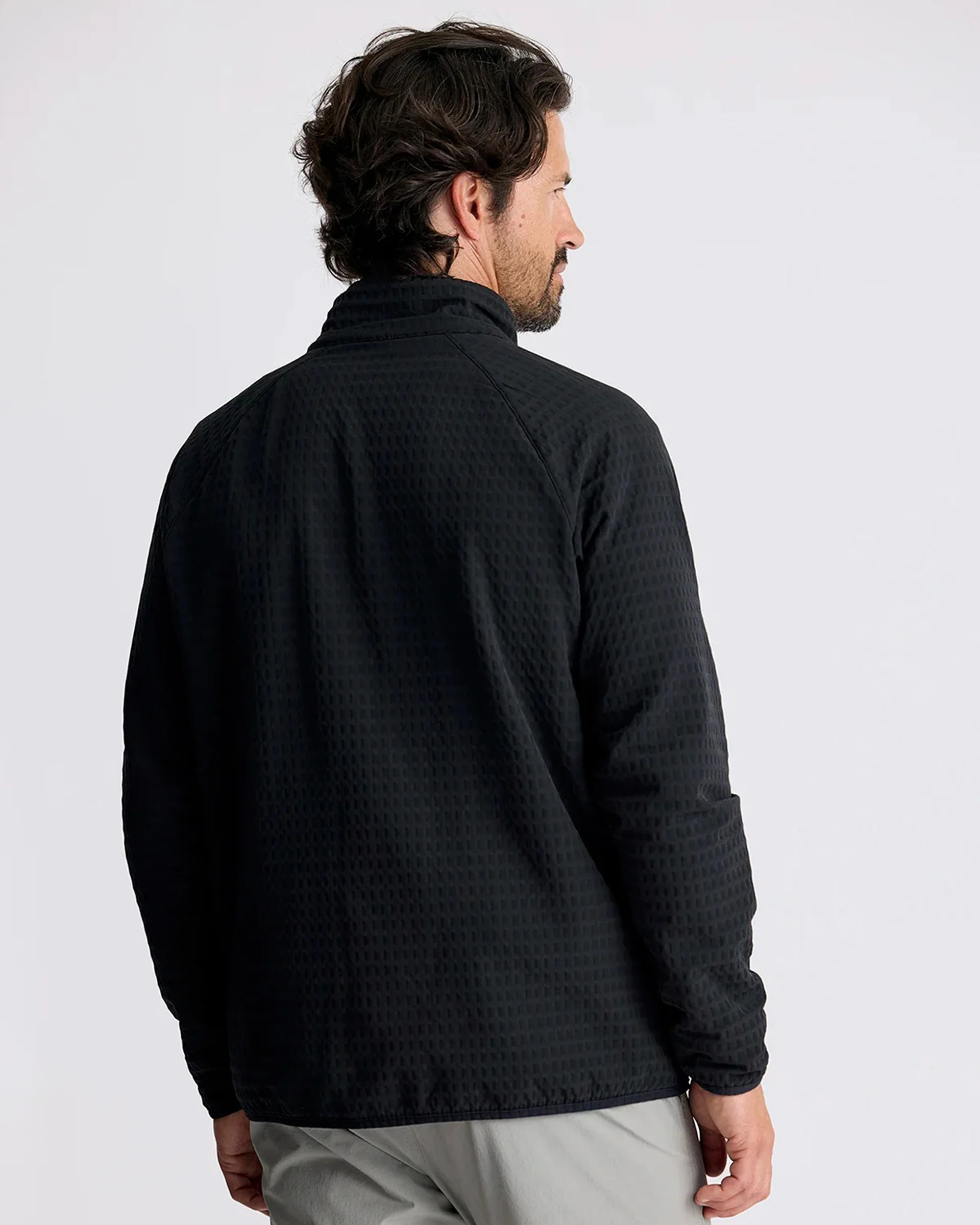 Gridback Fleece Jacket - Black - Image 2