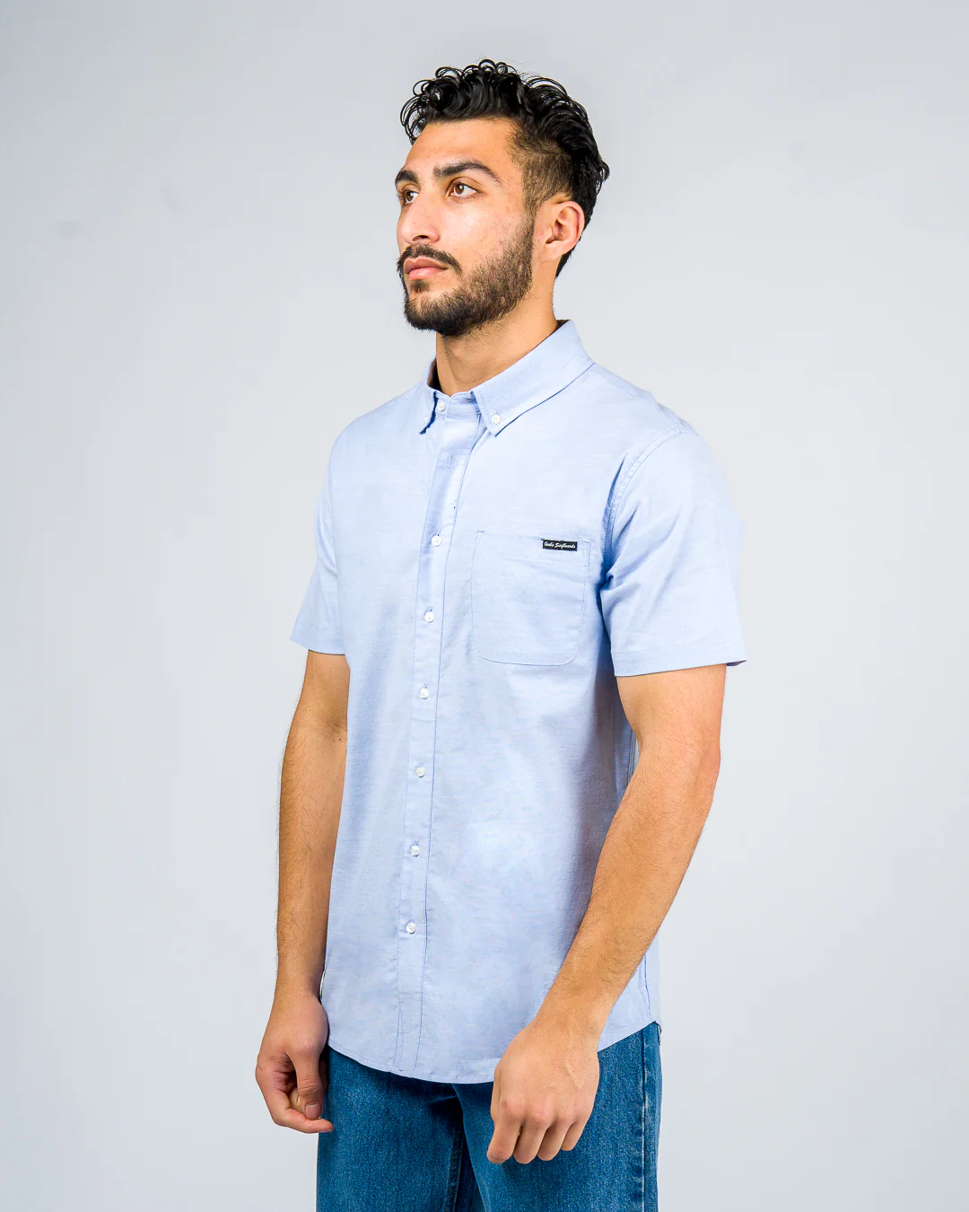 Hanks II S/S Woven Shirt - Blue - Image 3