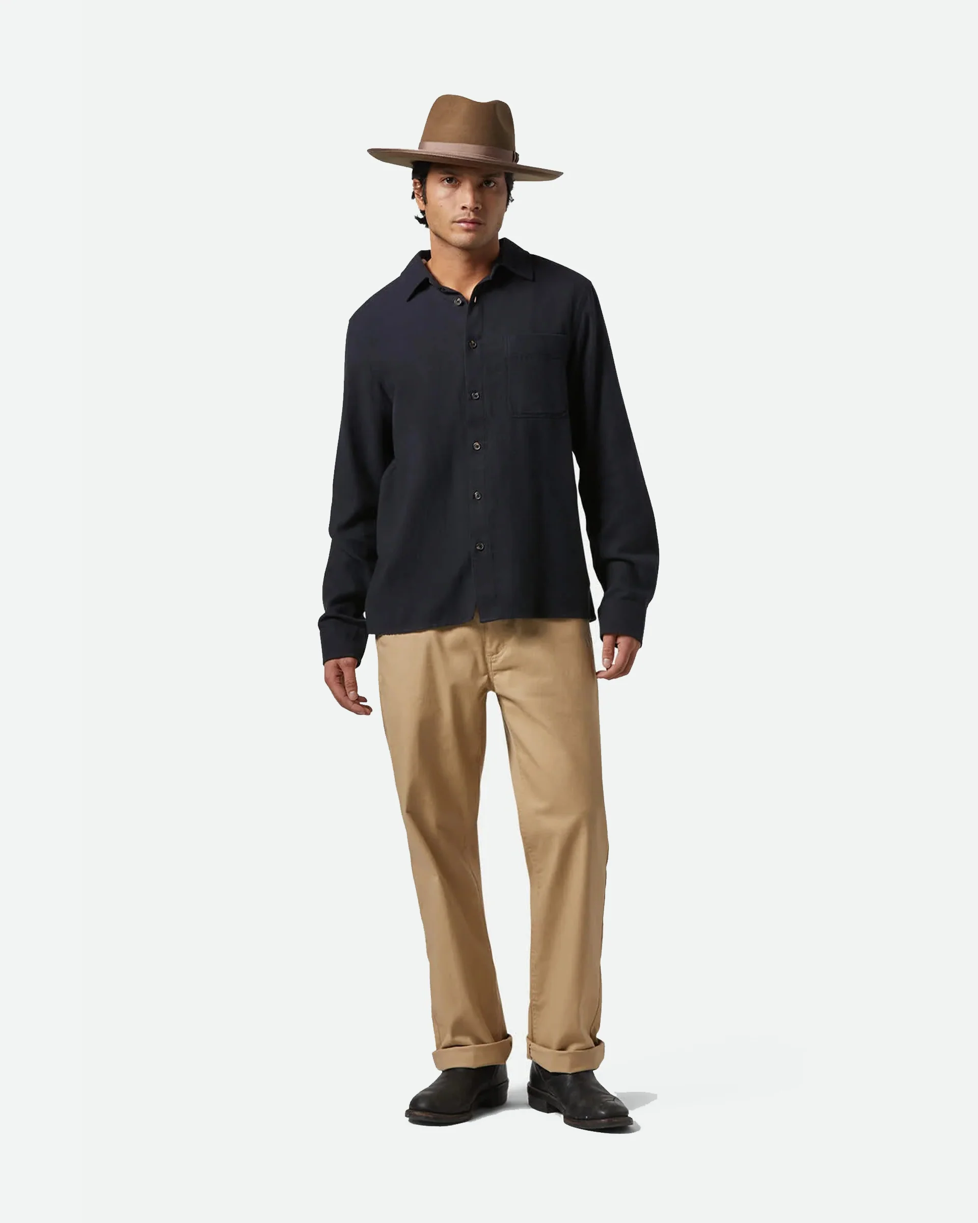 Hasting Kapok Flannel - Heather Black - Image 2