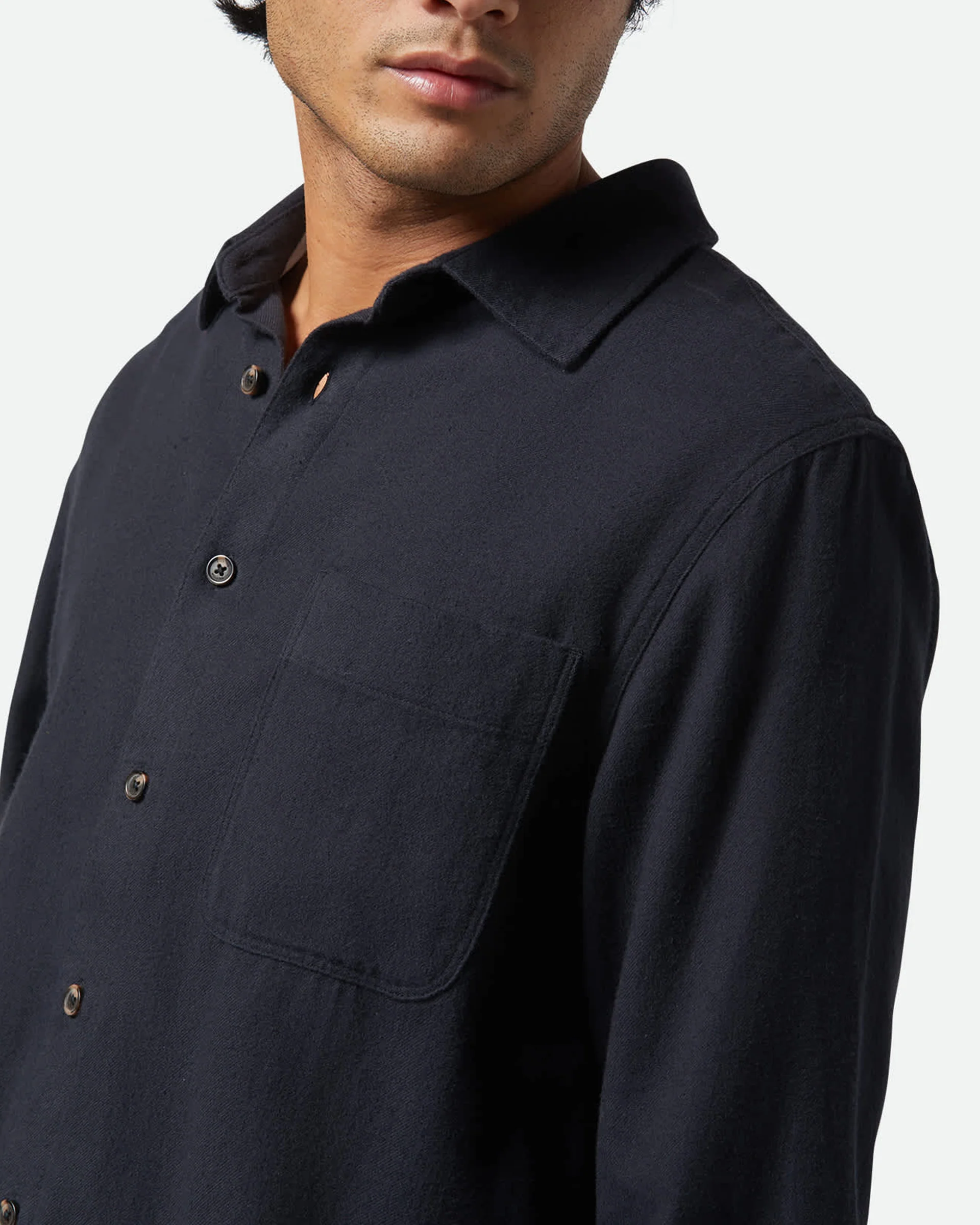 Hasting Kapok Flannel - Heather Black - Image 5
