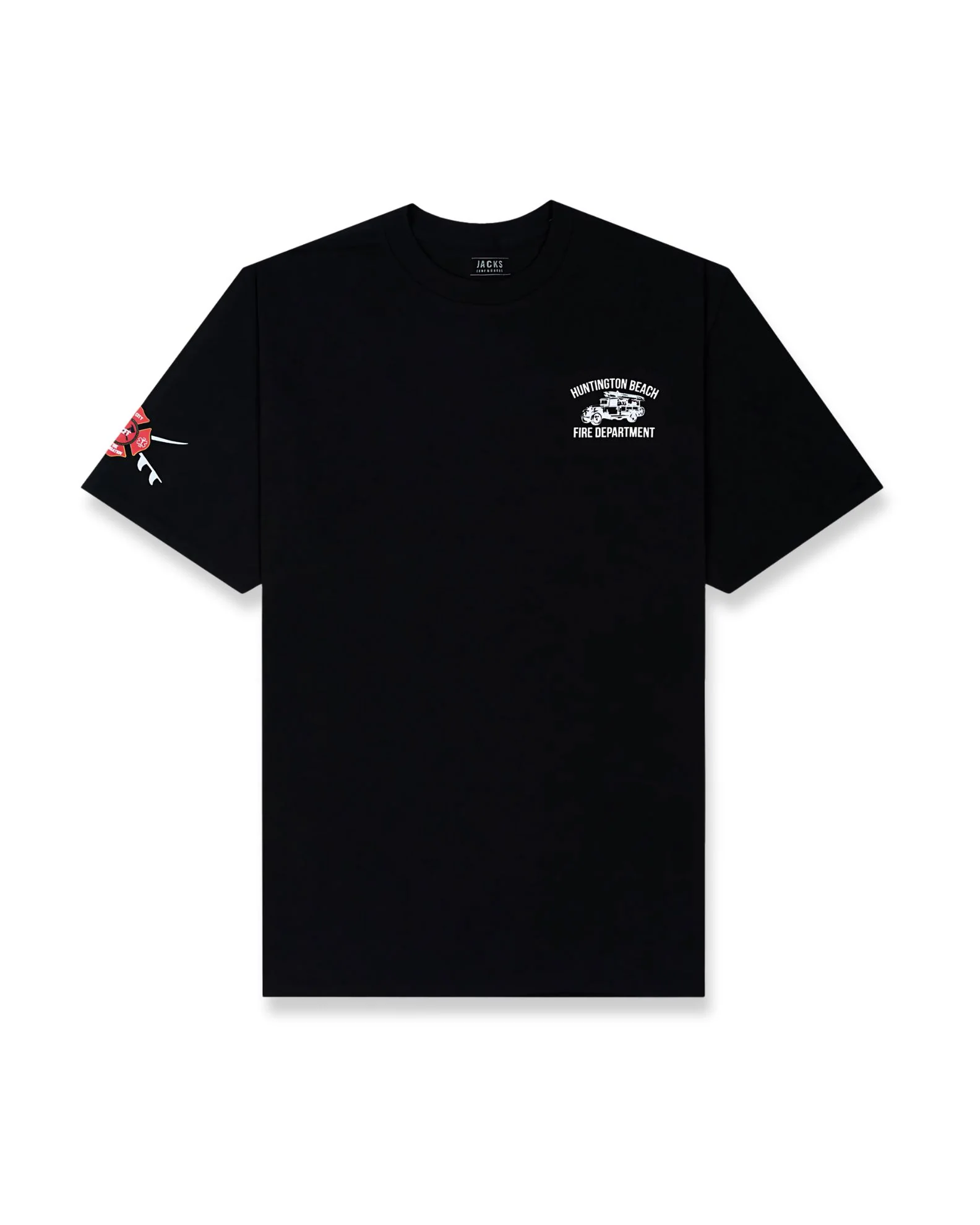 HBFD Old School Heavyweight S/S T-Shirt - Black - Image 2