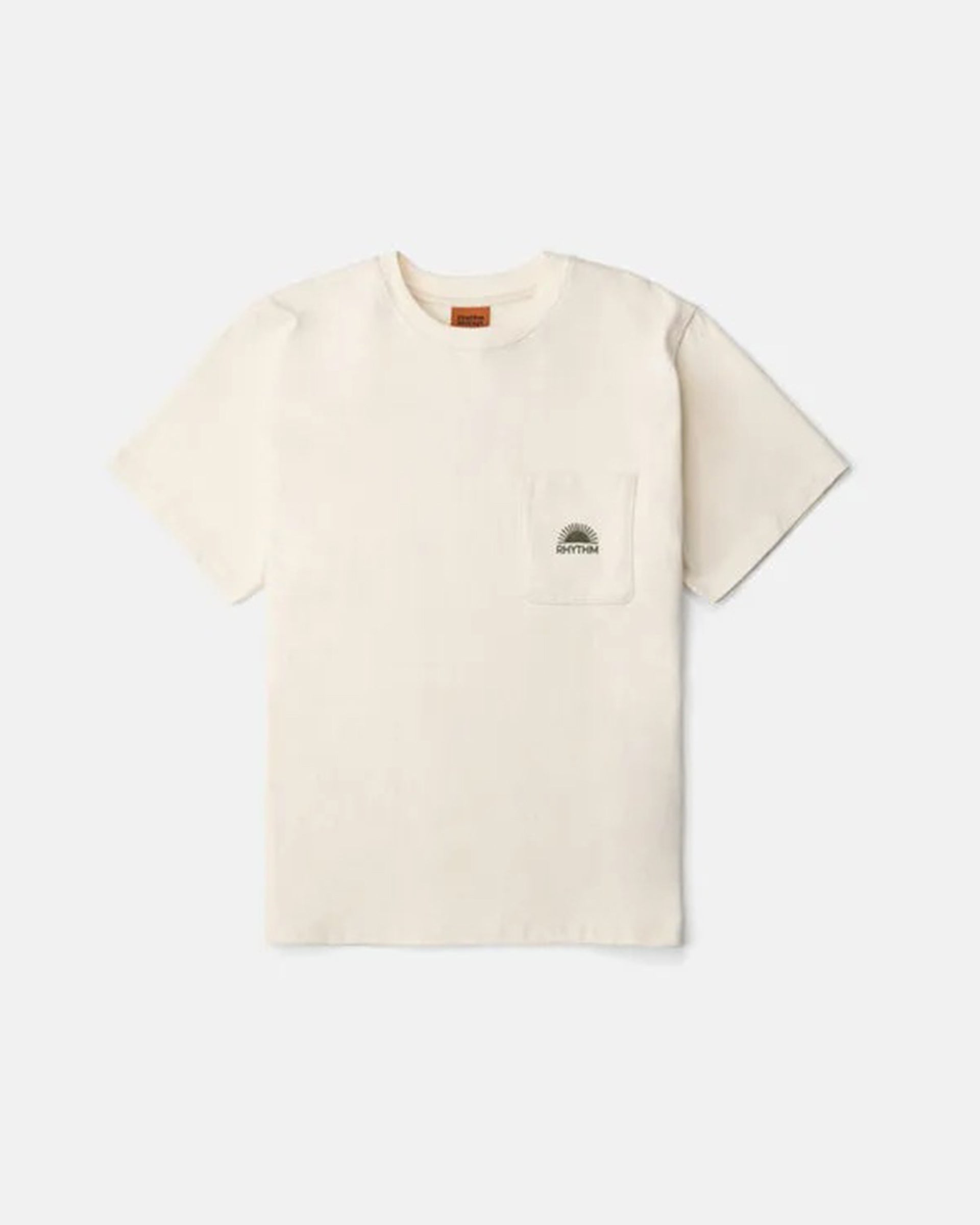 Heavy Vintage Pocket Emblem S/S T-Shirt - Natural